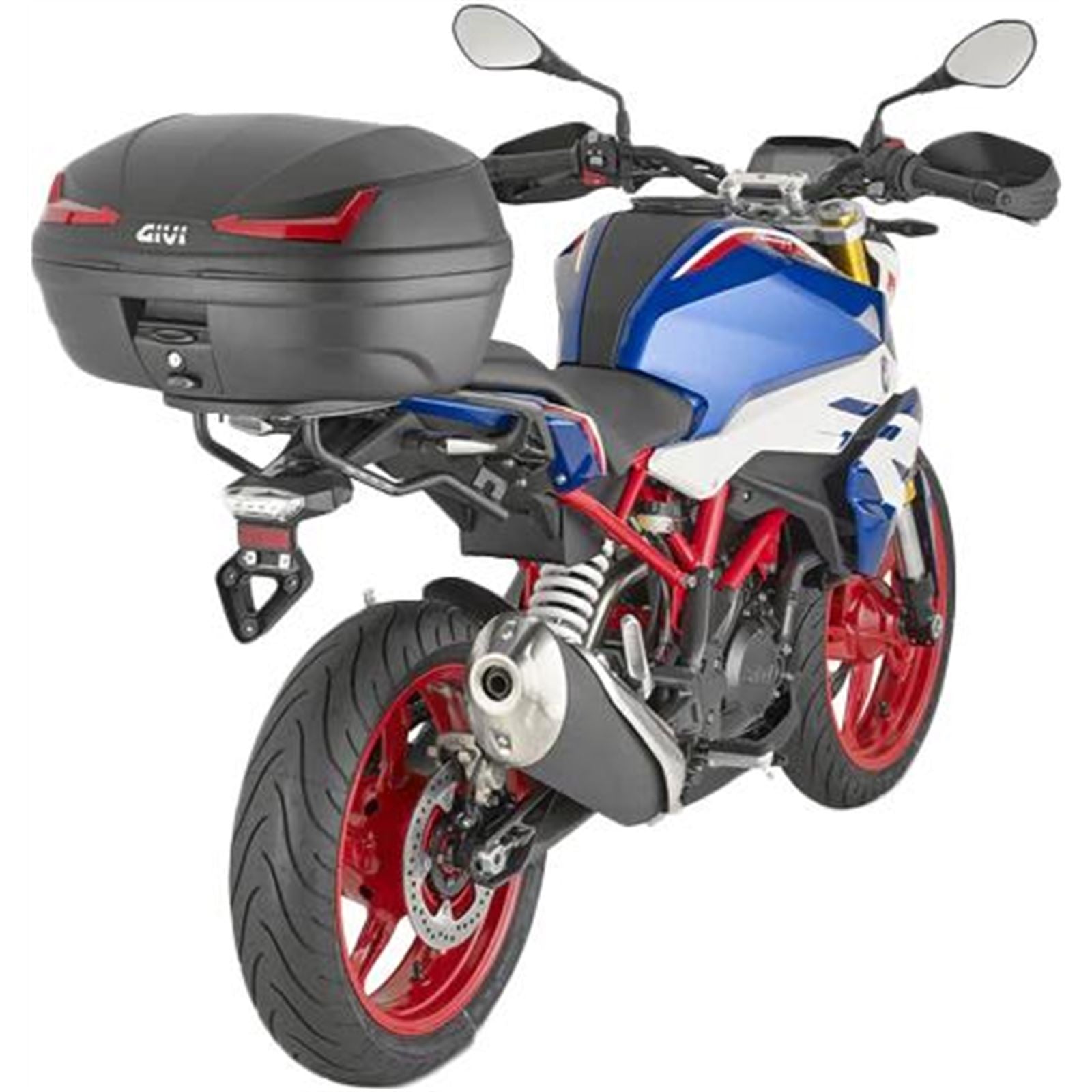 Givi SIMPLY IV Top Case - 45/Liter - Black with Red Lens [MPN: 270-6703]_1862026