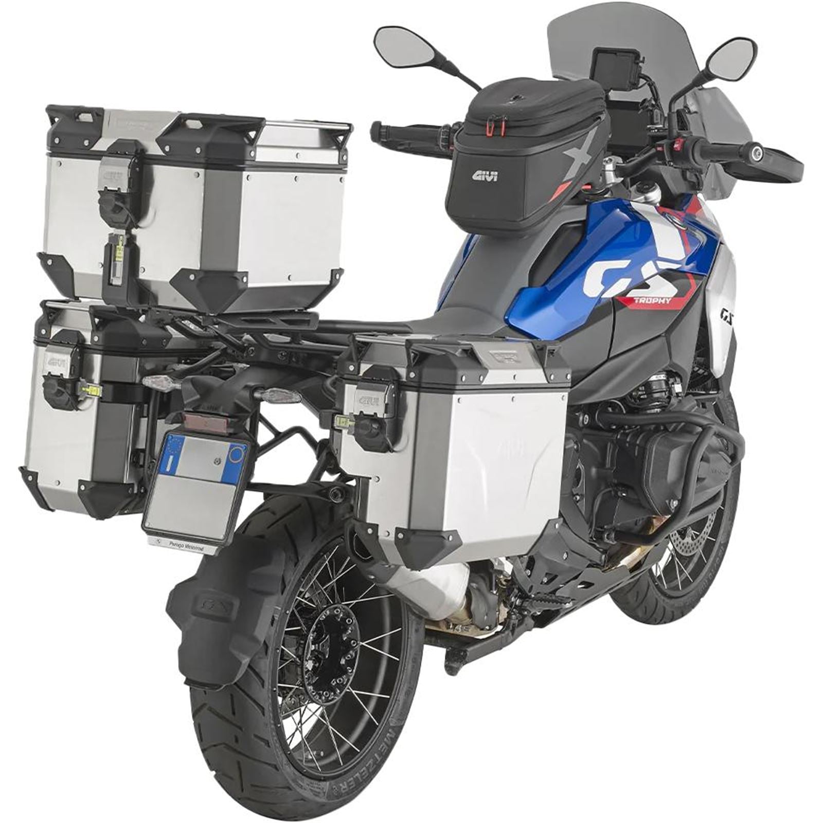 Givi Outback EVO Smart Top Case - 42/Liter - Silver [MPN: 270-6708]_1862017