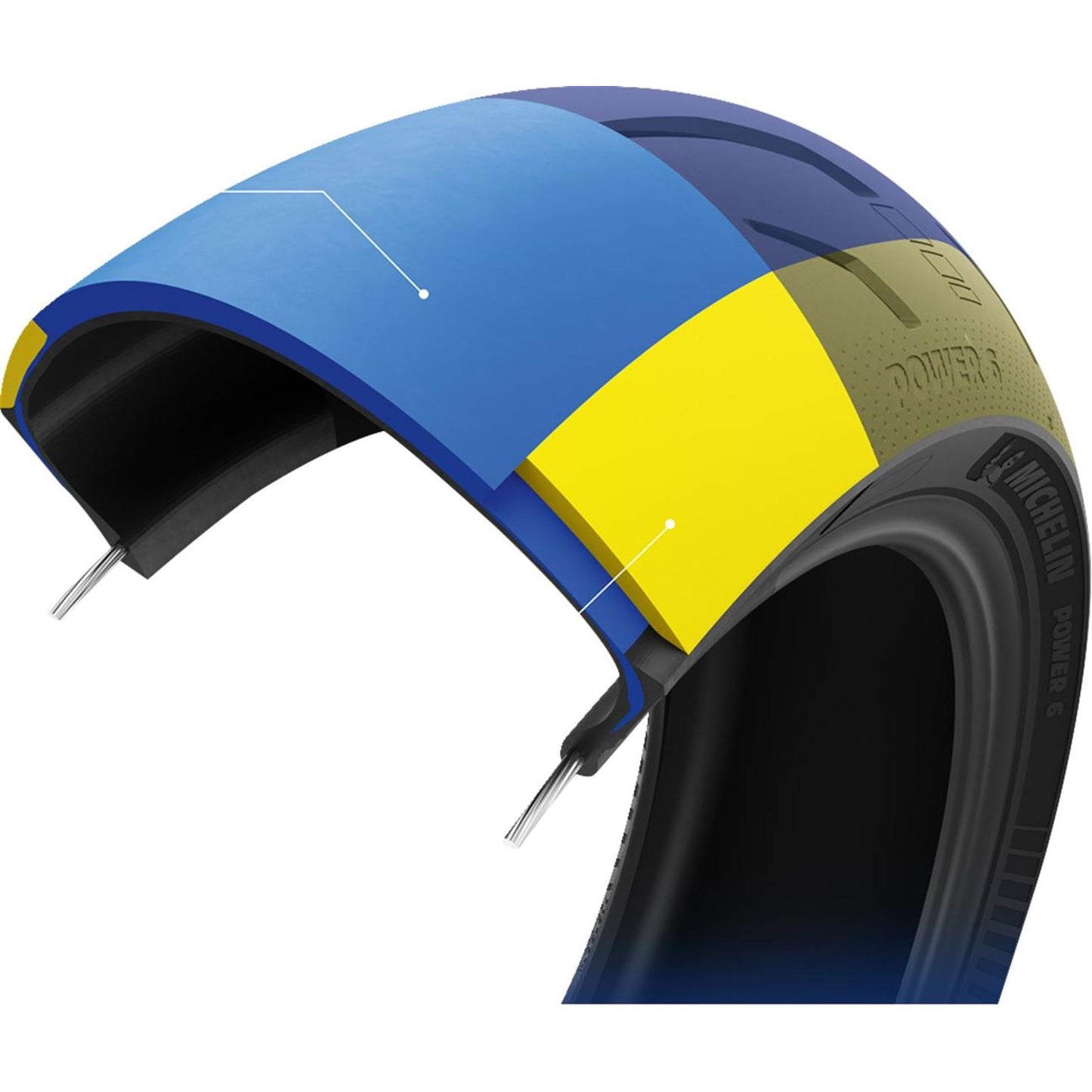 Michelin - Powersports Tire - Power 6 - Rear - 180/55ZR17 - 73W [MPN: 0302-1874]_1874444