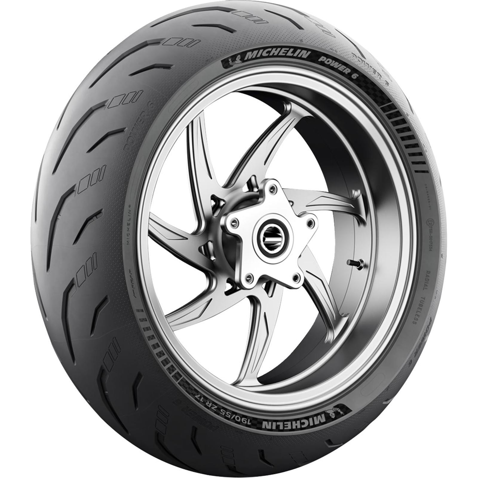 Michelin - Powersports Tire - Power 6 - Rear - 180/55ZR17 - 73W [MPN: 0302-1874]_1874438