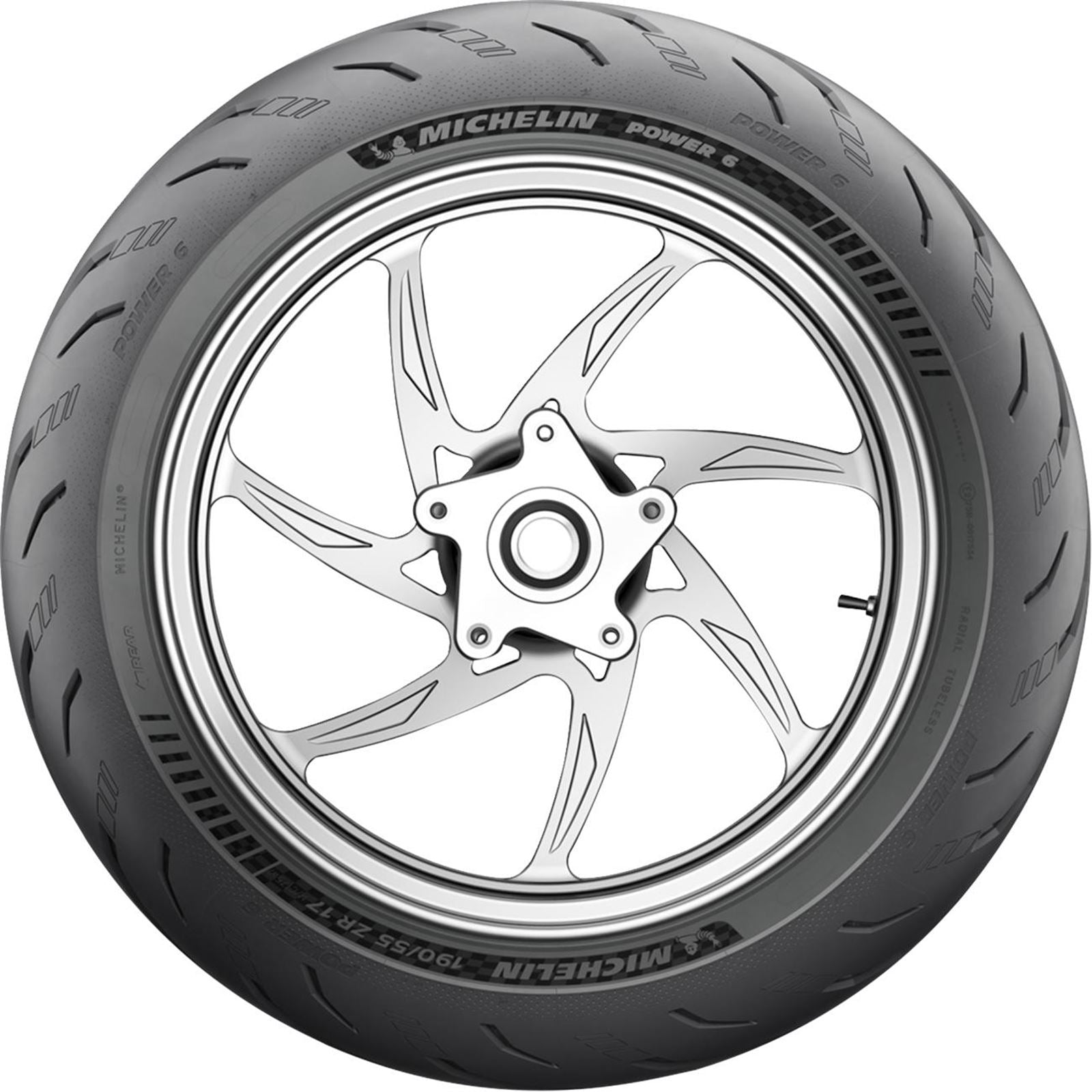 Michelin - Powersports Tire - Power 6 - Rear - 180/55ZR17 - 73W [MPN: 0302-1874]_1874439