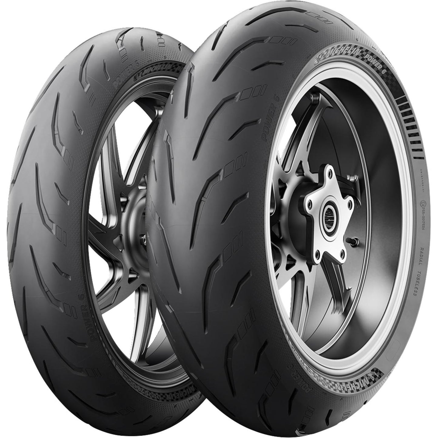 Michelin - Powersports Tire - Power 6 - Rear - 180/55ZR17 - 73W [MPN: 0302-1874]_1874440