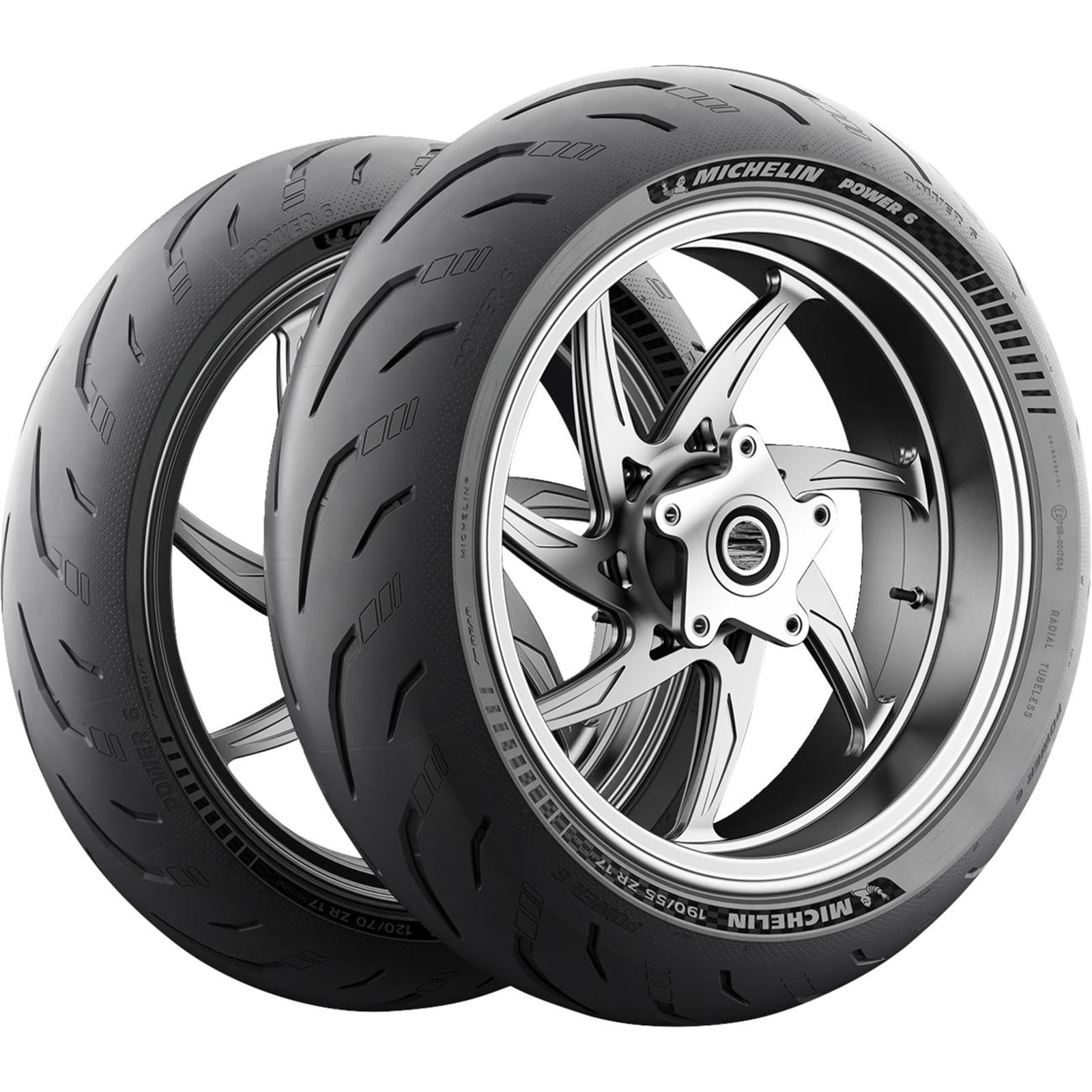 Michelin - Powersports Tire - Power 6 - Rear - 180/55ZR17 - 73W [MPN: 0302-1874]_1874441