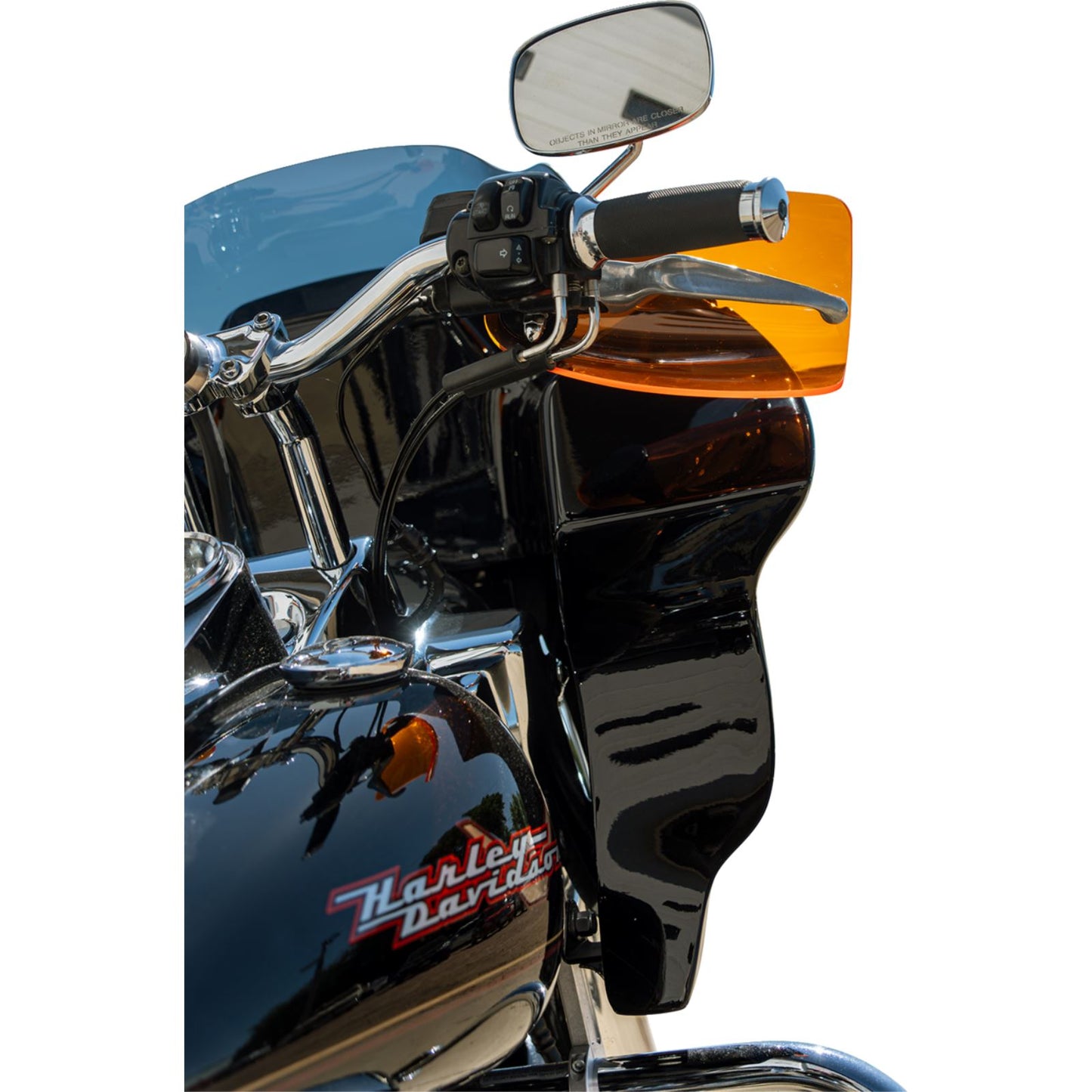 Klock Werks Flare® Handguards for Harley-Davidson Hydraulic Clutch Orange Ice [MPN: 0635-2811]_1860370