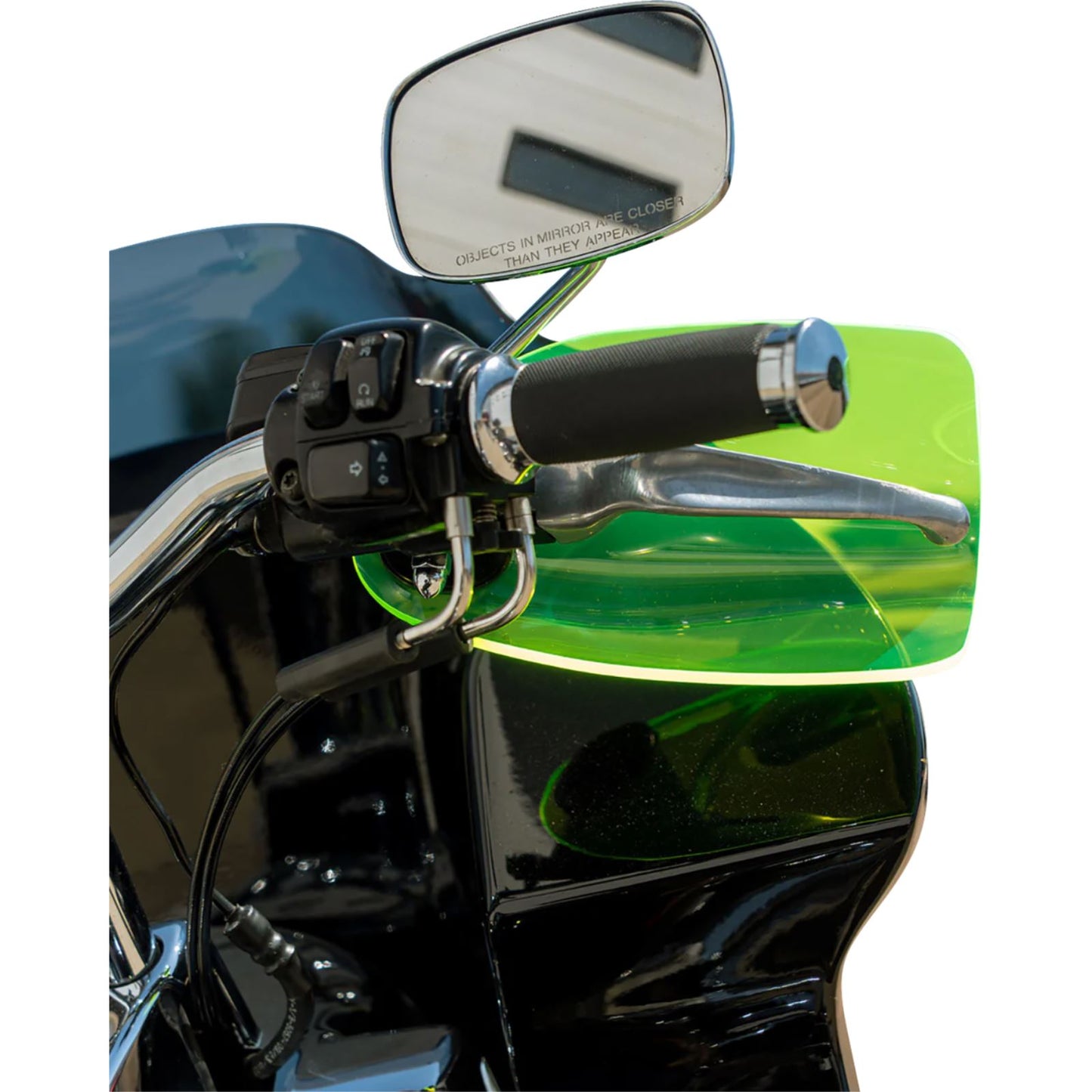 Klock Werks Flare® Handguards for Harley-Davidson Cable Clutch - Green Ice [MPN: 0635-2816]_1860449