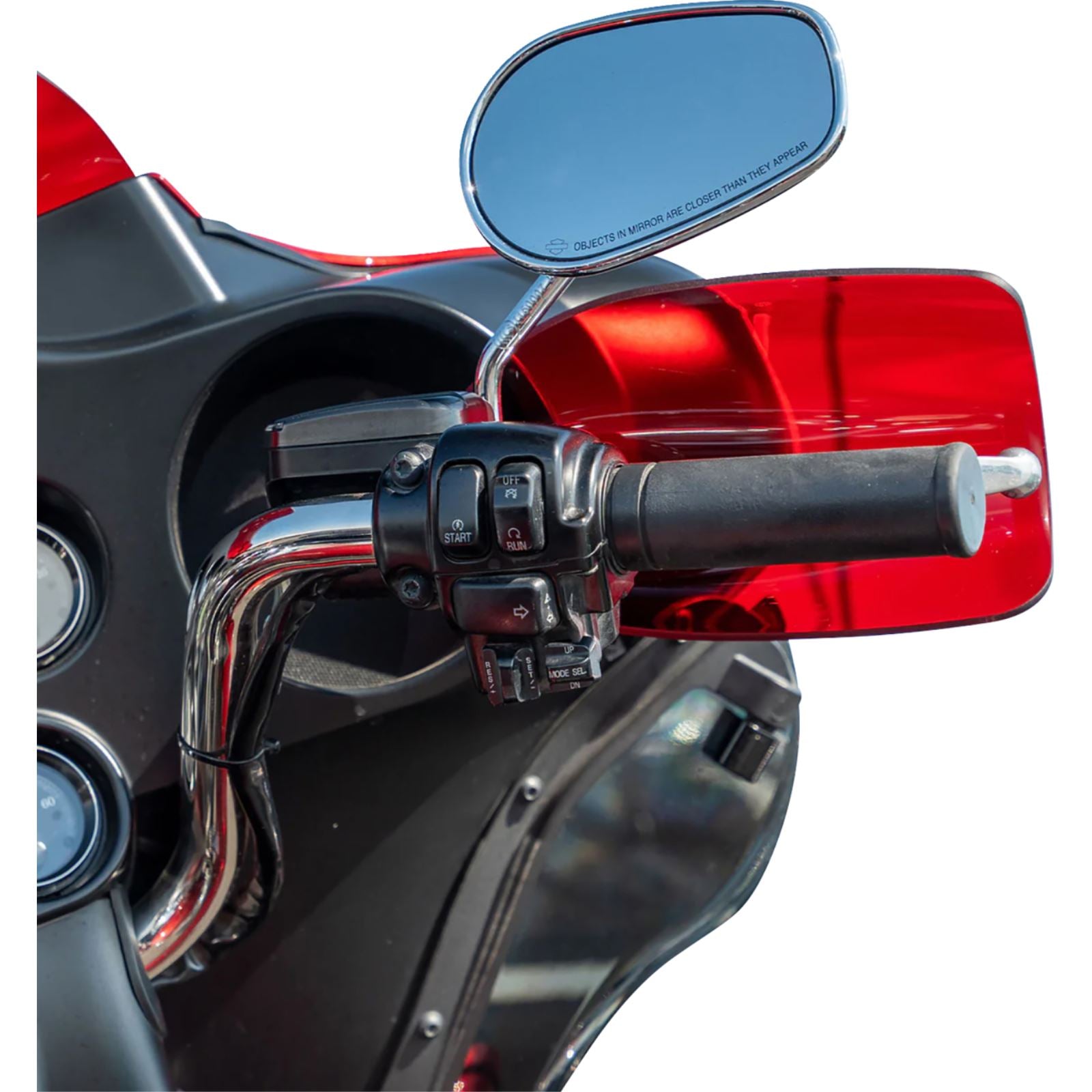Klock Werks Flare® Handguards for Harley-Davidson Hydraulic Clutch - Red [MPN: 0635-2823]_1860072