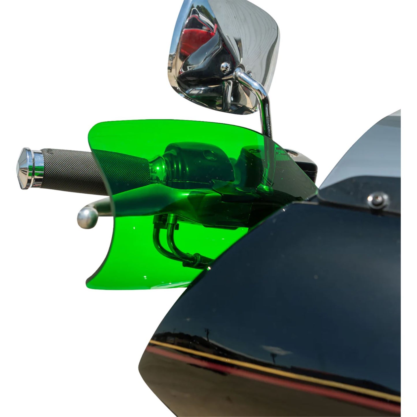 Klock Werks Flare® Handguards for Harley-Davidson Hydraulic Clutch - Green [MPN: 0635-2832]_1859725