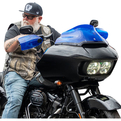 Klock Werks Flare® Handguards for Harley-Davidson Cable Clutch - Blue [MPN: 0635-2834]_1859775