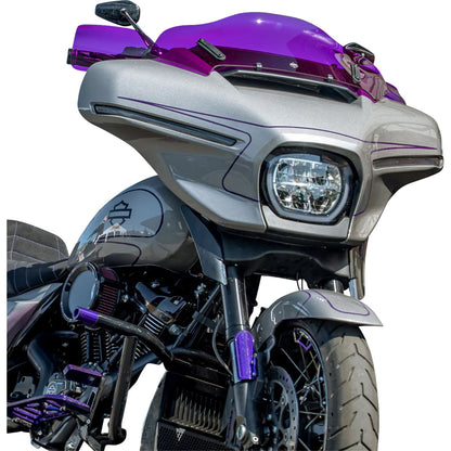 Klock Werks Flare® Handguards for Harley-Davidson Cable Clutch - Purple [MPN: 0635-2838]_1860694