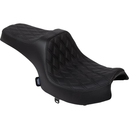 Drag Specialties Predator III Seat - Vinyl Diamond Black Stitch for Challenger '20-'25 [MPN: 0810-2460]_1872807