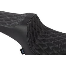 Drag Specialties Predator III Seat Vinyl - Diamond - Silver Stitch - Challenger '20-'25 [MPN: 0810-2461]_1872815