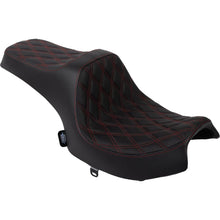 Drag Specialties Predator III Seat - Vinyl - Diamond - Red Stitch - Challenger '20-'25 [MPN: 0810-2462]_1872816
