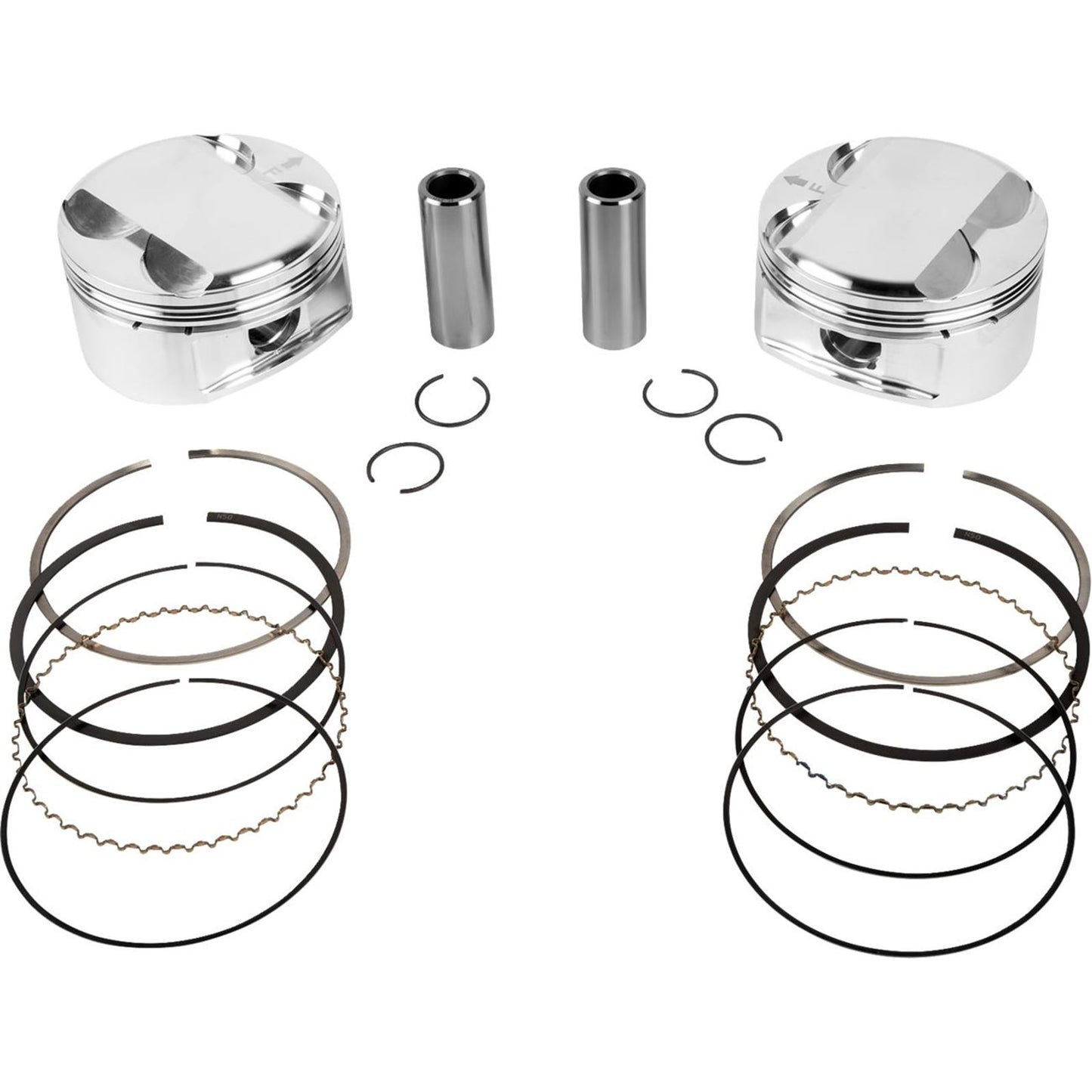 JE Pistons - Powersports Piston Kit - 3.937" Bore - 4.375" Stroke - 11.5:1 CR - 114" for M8 [MPN: 0910-6990]_1878715