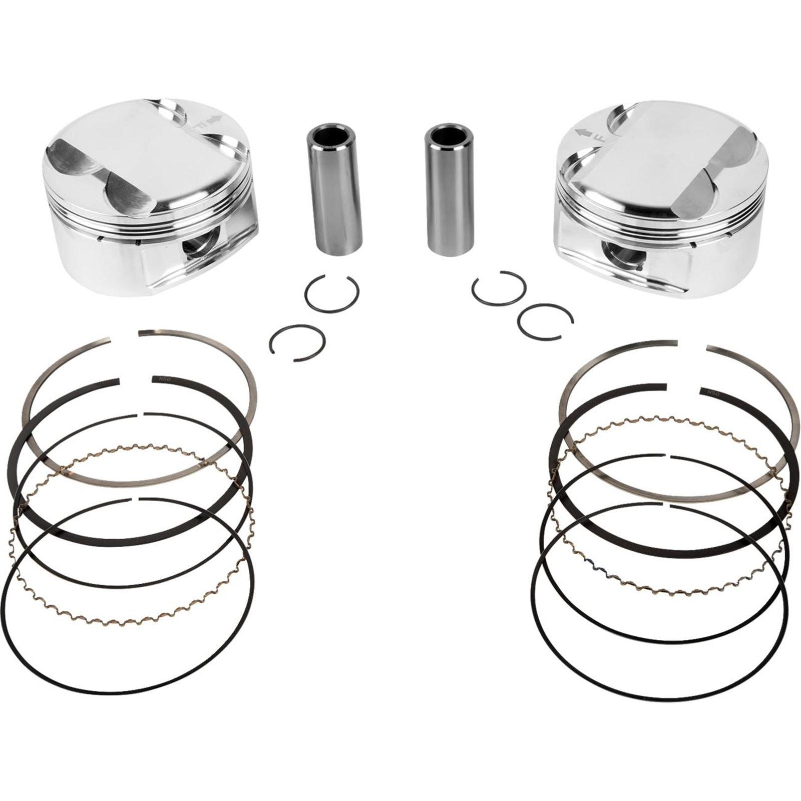 JE Pistons - Powersports Piston Kit - 3.937" Bore - 4.375" Stroke - 11.5:1 CR - 114" for M8 [MPN: 0910-6990]_1878715