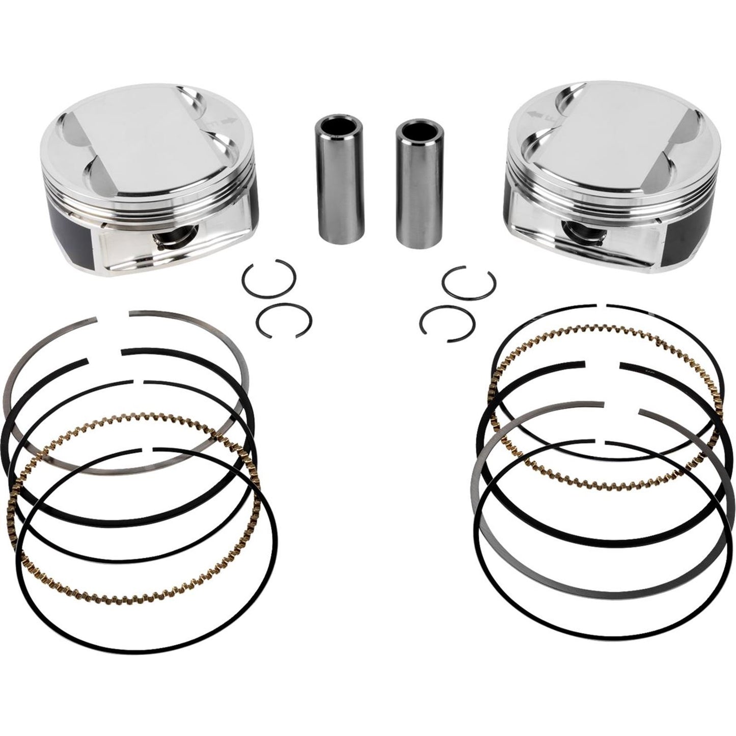 JE Pistons - Powersports Piston Kit - 4.125" Bore - 4.375" Stroke - 11.5:1 CR - 114" for M8 [MPN: 0910-6991]_1878728