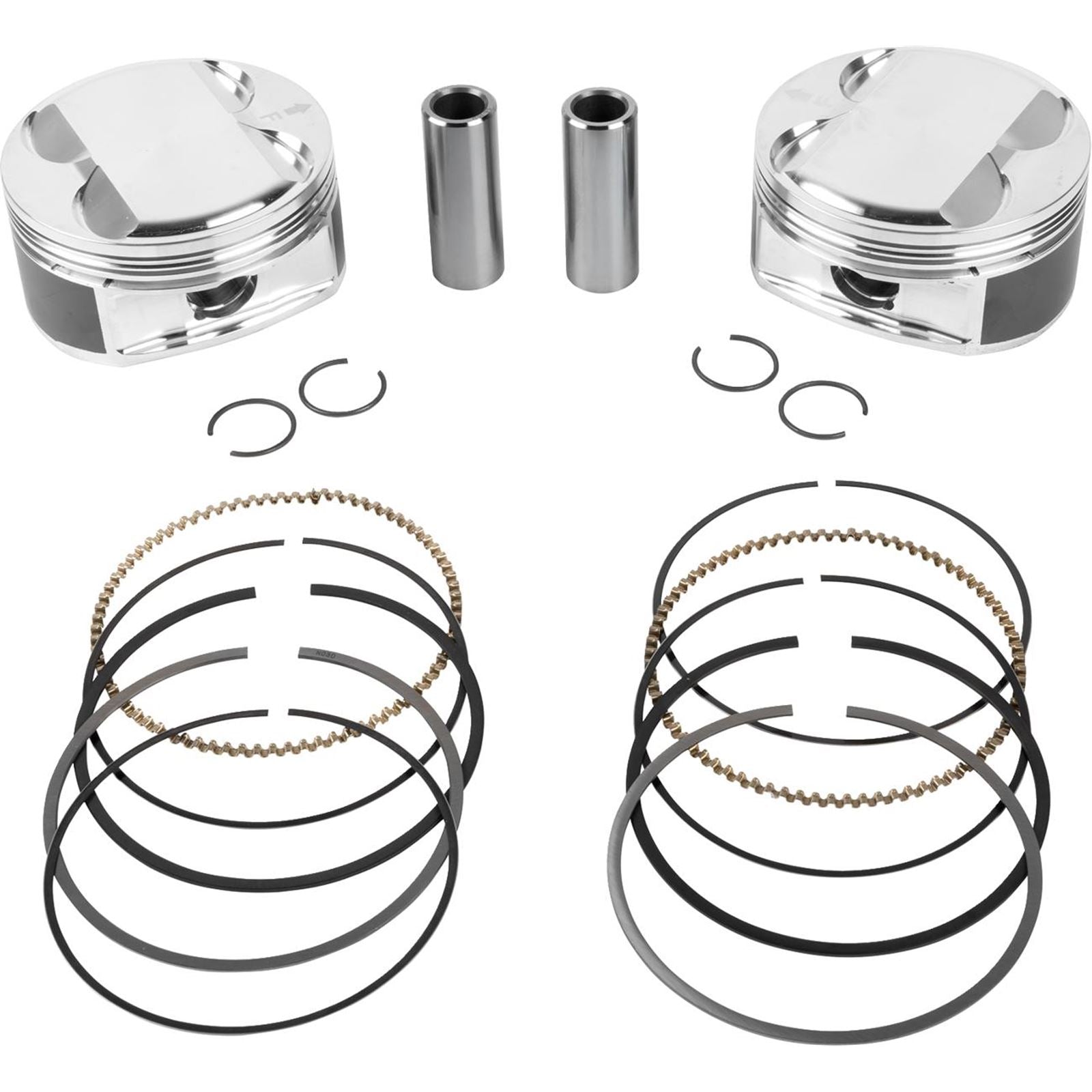 JE Pistons - Powersports Piston Kit - 4.080" Bore - 4.375" Stroke - 12.0:1 CR - 114" M8 [MPN: 0910-7000]_1893299