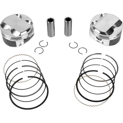 JE Pistons - Powersports Piston Kit - 3.937" Bore - 4.375" Stroke - 12.0:1 CR - 114" for M8 [MPN: 0910-7003]_1889228