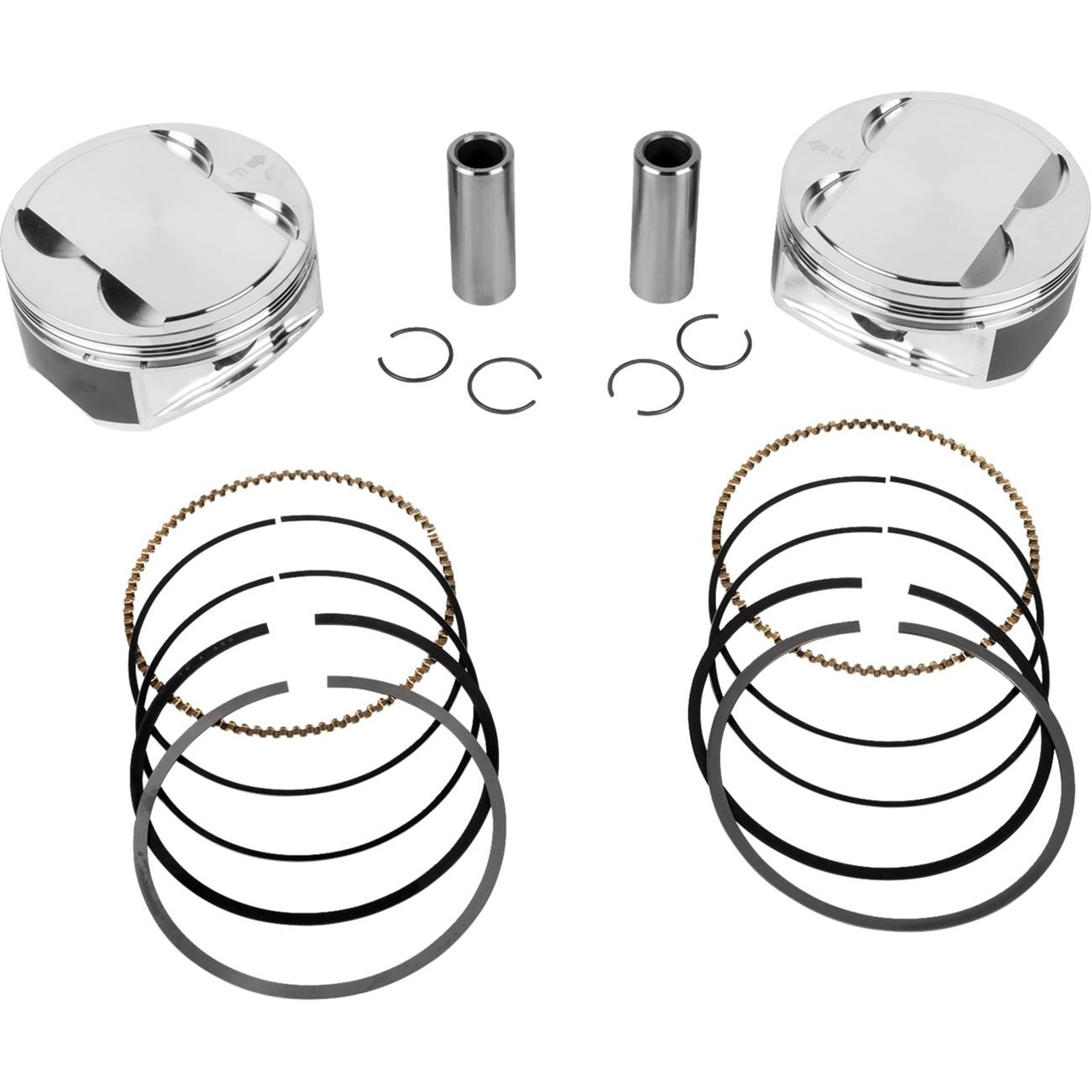 JE Pistons - Powersports Piston Kit - 4.255" Bore - 4.500" Stroke - 12.0:1 CR - 108" M8 [MPN: 0910-7012]_1902196