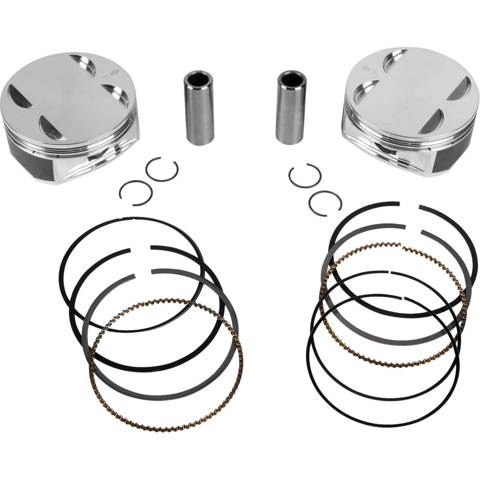 JE Pistons - Powersports Piston Kit - 4.255" Bore - 4.255" Stroke - 11.5:1 CR - 108" for M8 [MPN: 0910-7015]_1893307