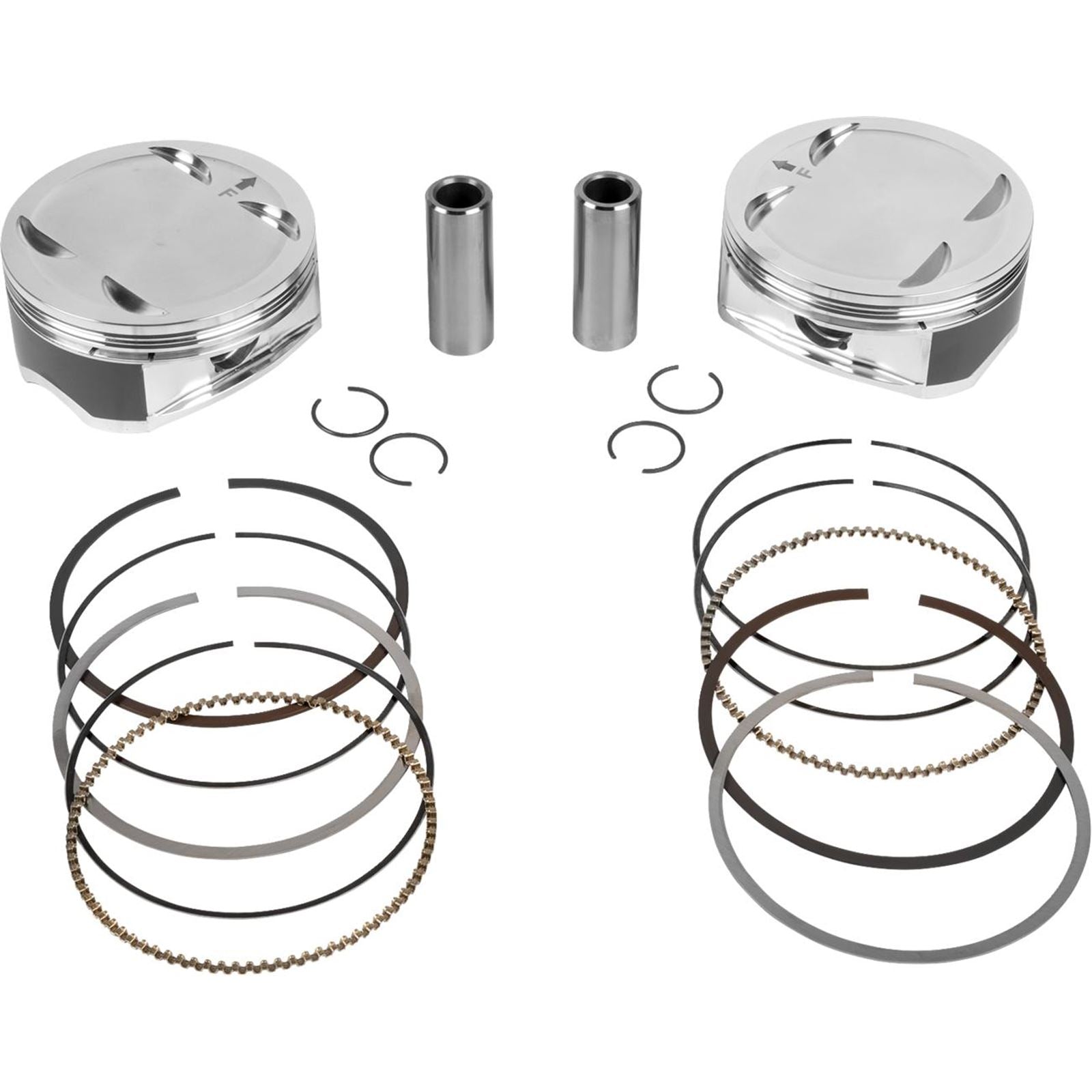 JE Pistons - Powersports Piston Kit - 4.320" Bore - 4.320" Stroke - 11.5:1 CR - 108" for M8 [MPN: 0910-7017]_1893306