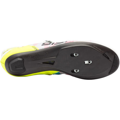 Sidi - Bicycle Wire 3 Road Shoes - Mens, White/Yellow Fluo_1915190