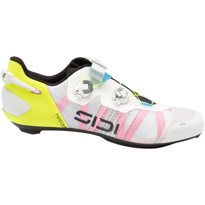 Sidi - Bicycle Wire 3 Road Shoes - Mens, White/Yellow Fluo_1915228