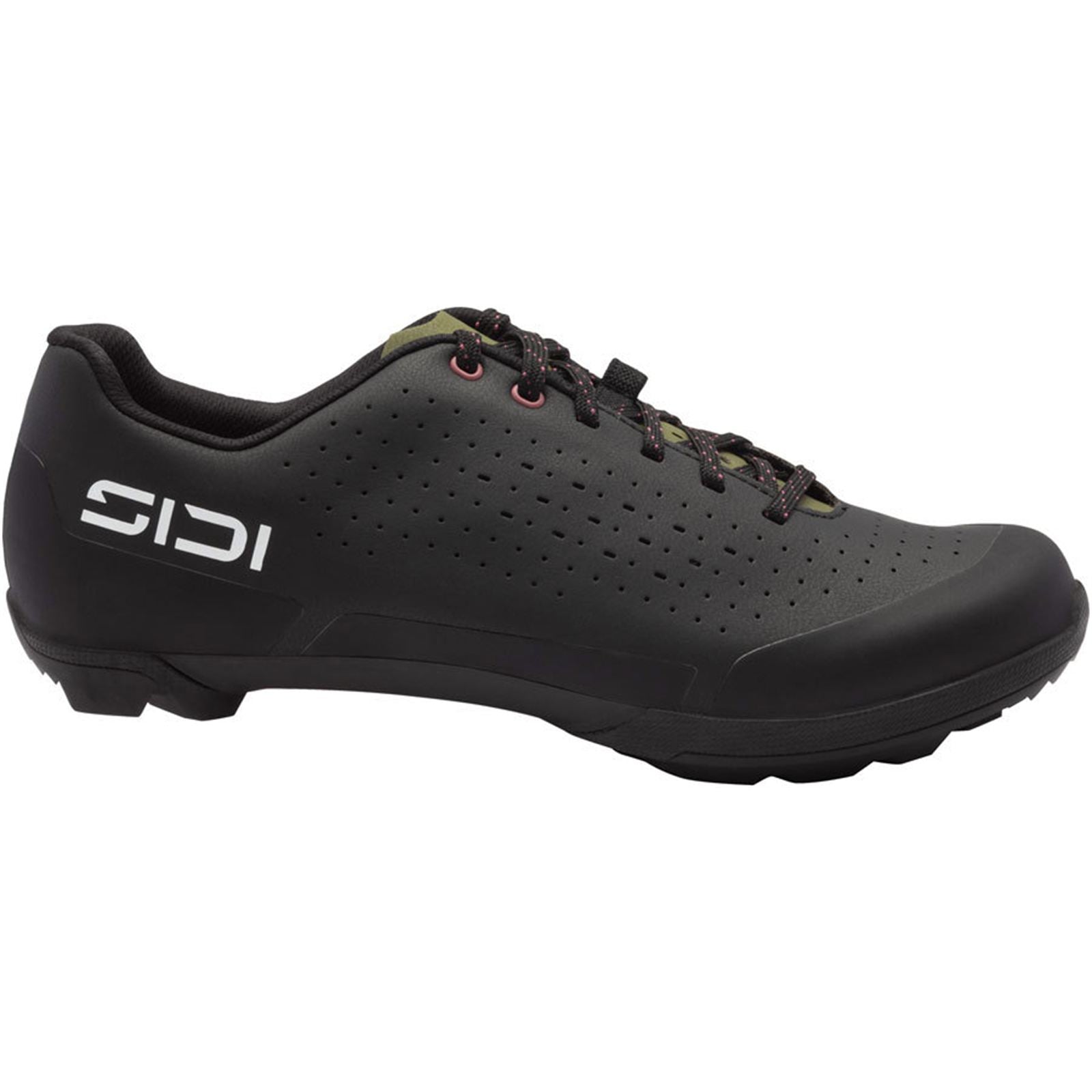 Sidi - Bicycle Asper Laces Gravel Men's Shoes - Black/Olive Green_1912500