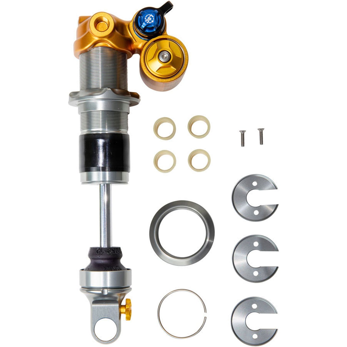 Ohlins TTX22 m.2 Coil Rear Shock - Metric, 225mm x 75mm, Trunnion, Gold [MPN: RS1908]_1911691