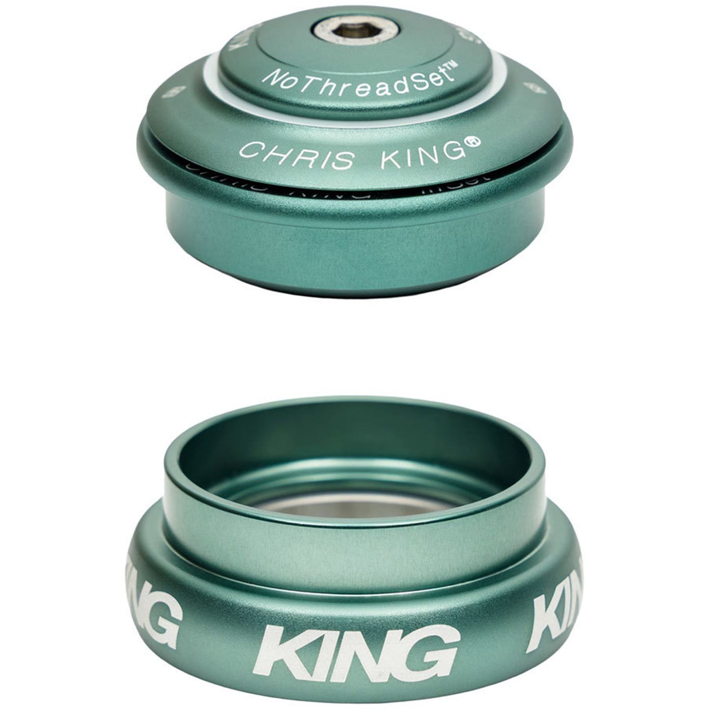 Chris King InSet i8 Headset - 1-1/8 - 1-1/4", 44/44mm, Matte Jade [MPN: HD0436]_1911282