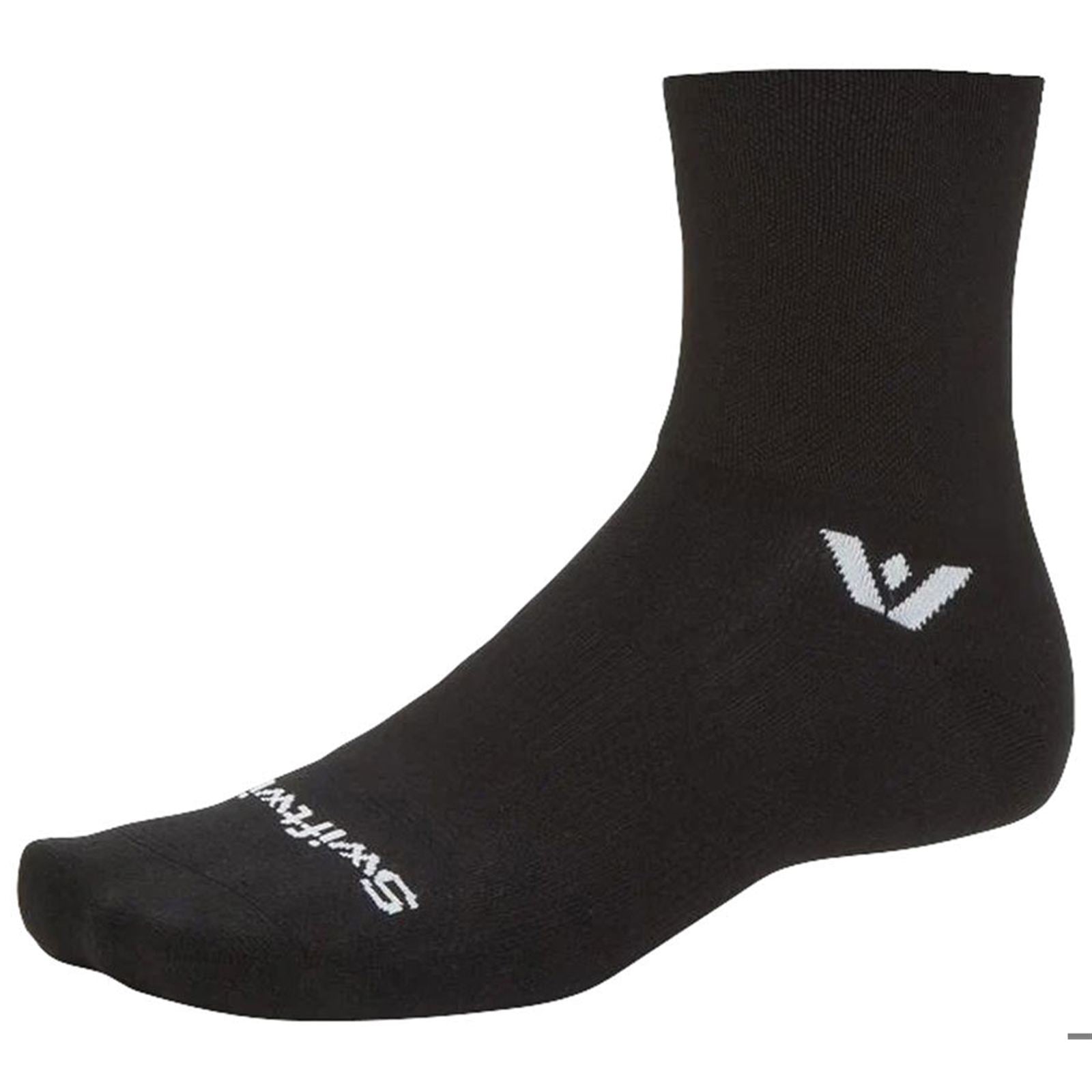 Swiftwick Aspire Quarter Crew Socks - High Circuit Black_1915322