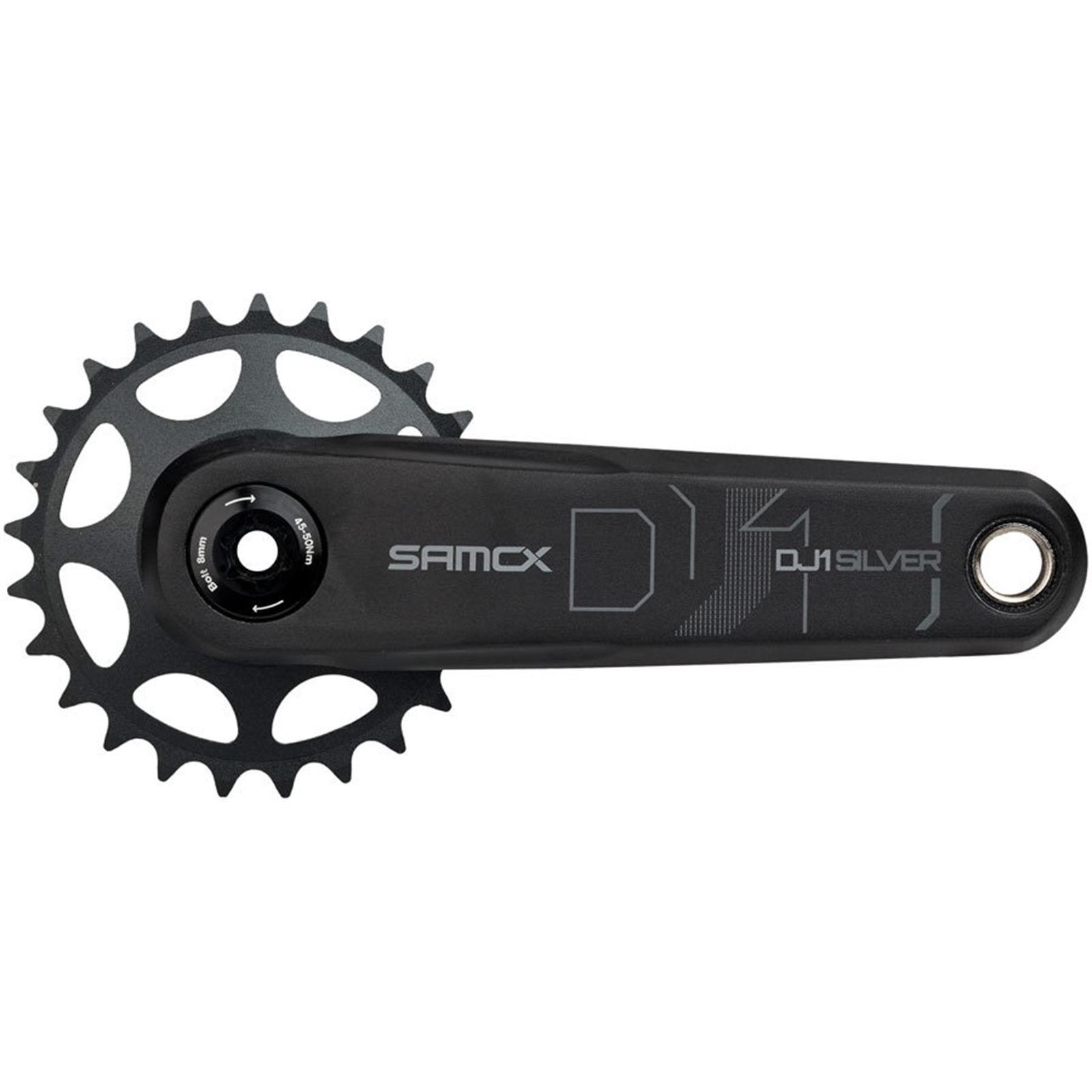 Samox Silver DJ-1 Crankset - 155mm, Black [MPN: CK1593]_1910757