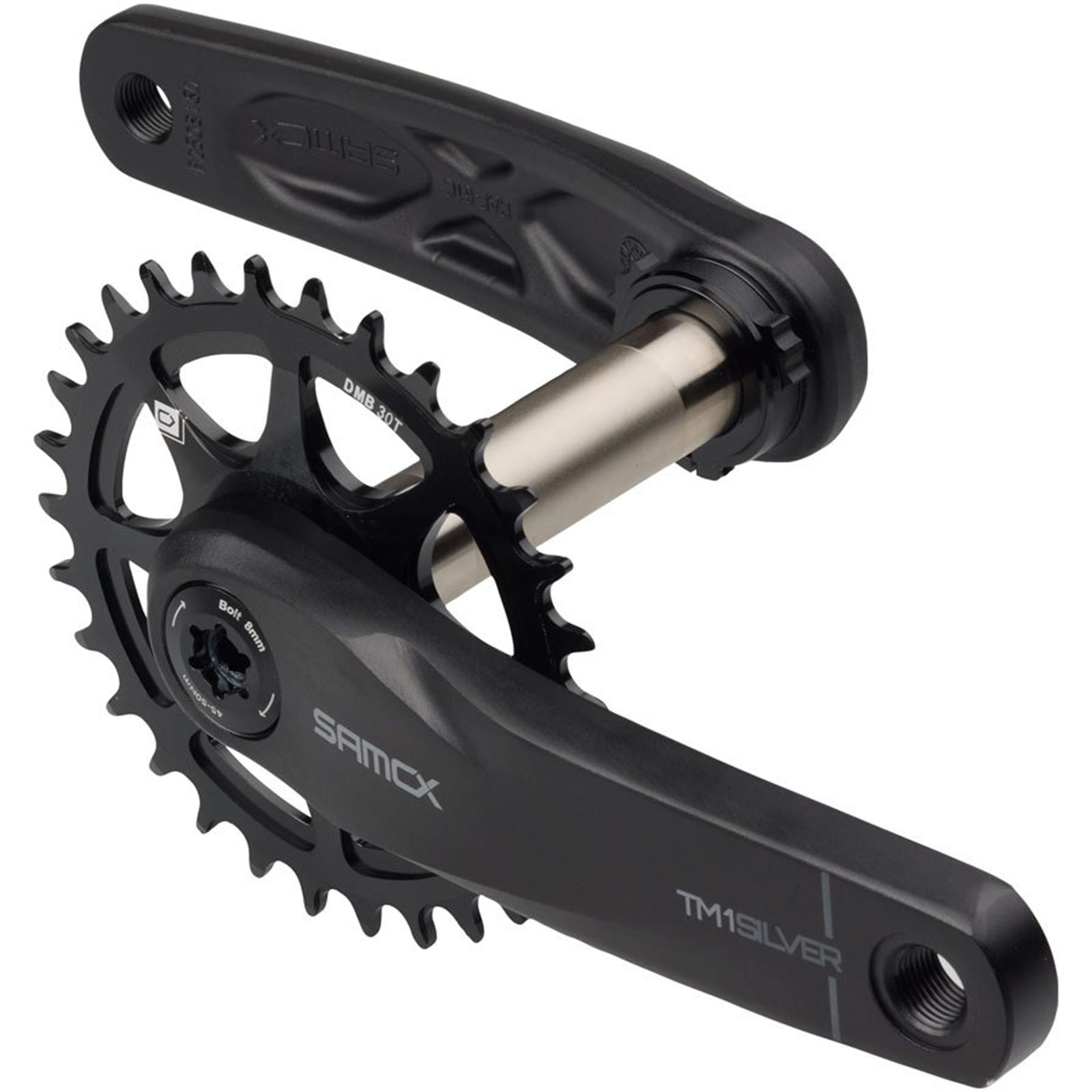 Samox Silver TM-1 Crankset - 165mm, Black [MPN: CK1590]_1910783