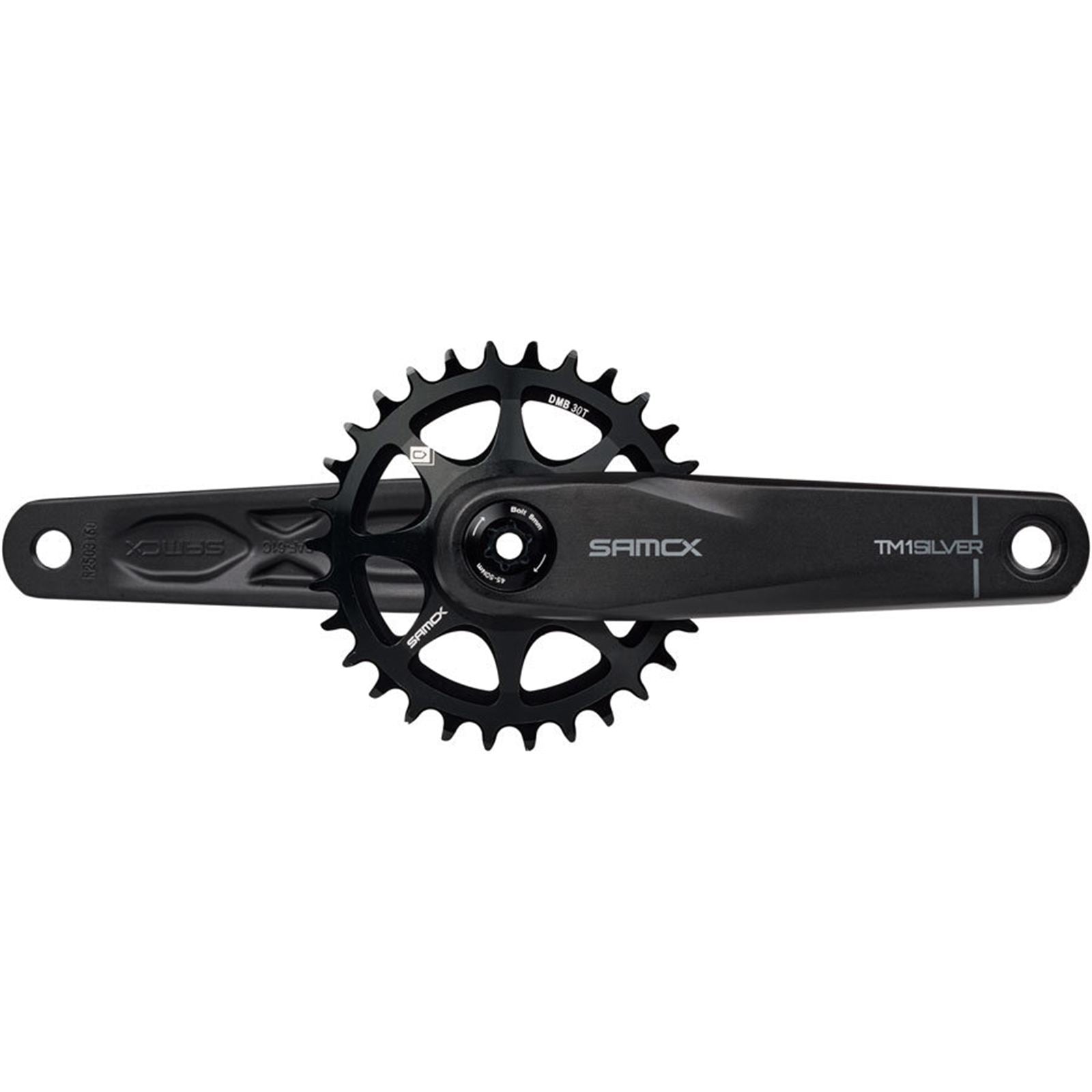 Samox Silver TM-1 Crankset - 165mm, Black [MPN: CK1590]_1910785