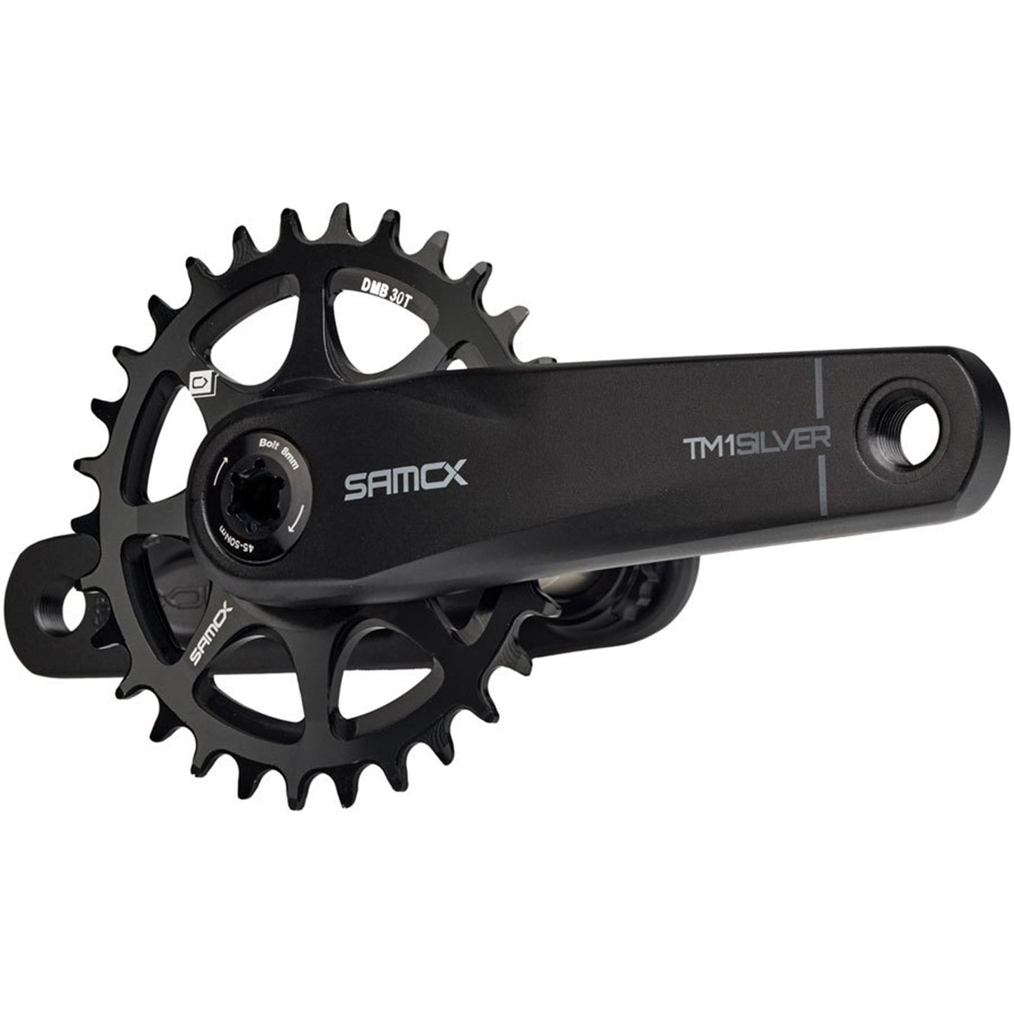 Samox Silver TM-1 Crankset - 165mm, Black [MPN: CK1590]_1910786
