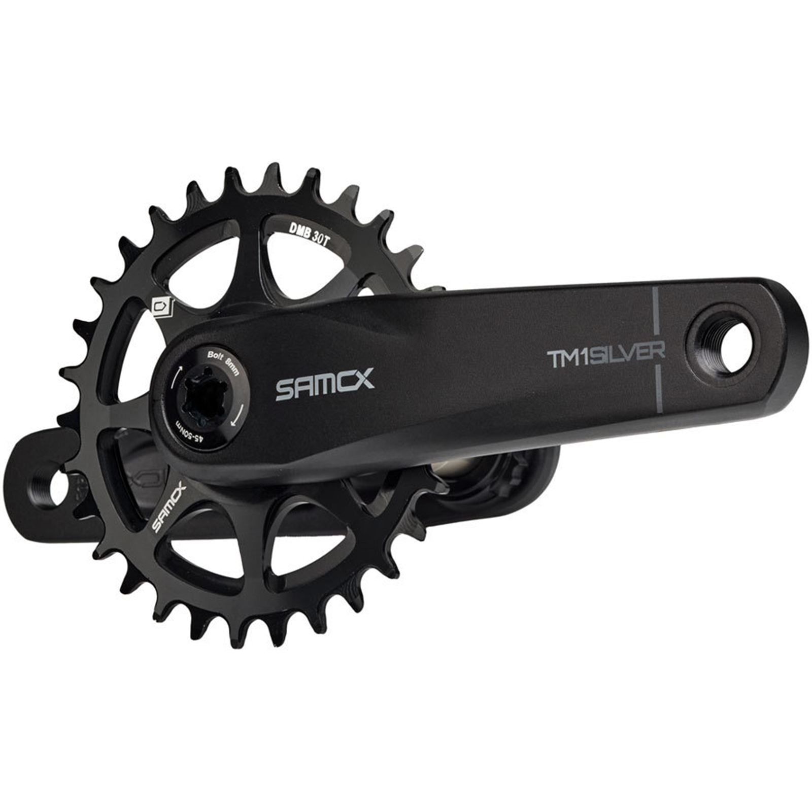 Samox Silver TM-1 Crankset - 165mm, Black [MPN: CK1590]_1910786