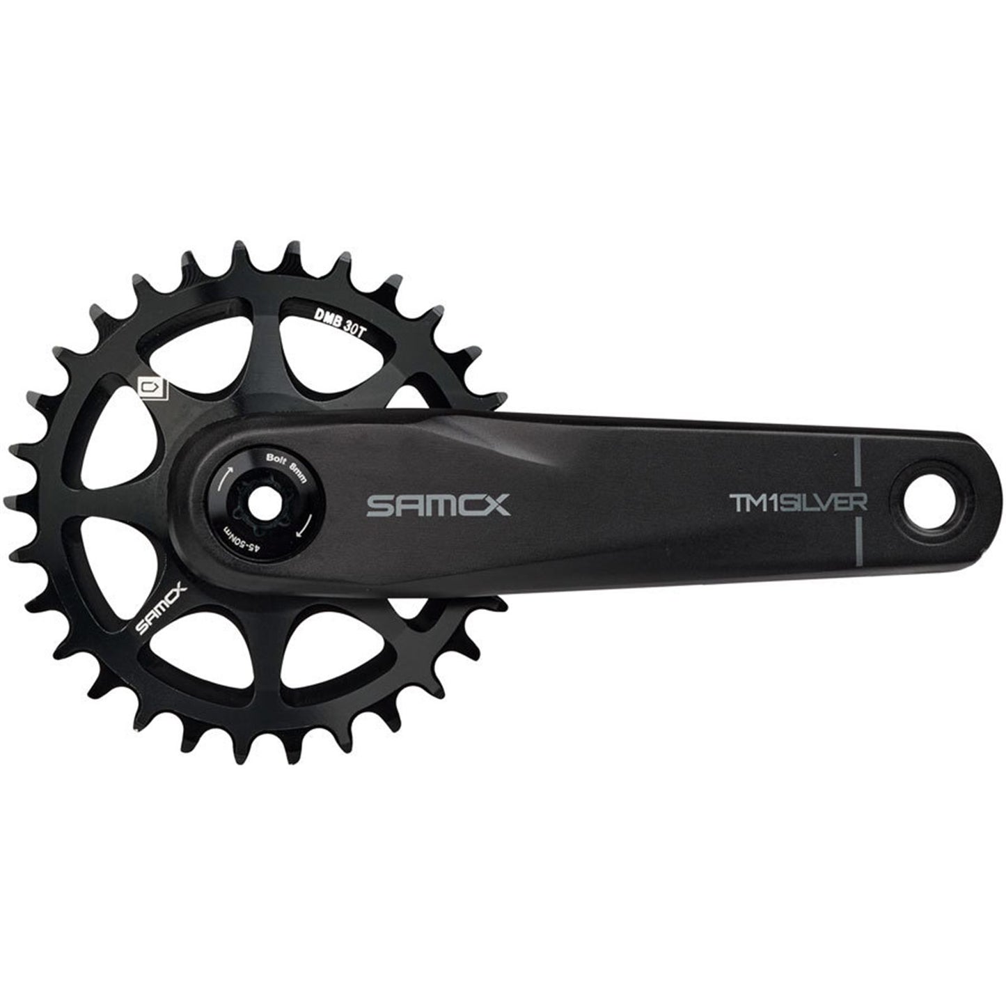Samox Silver TM-1 Crankset - 165mm, Black [MPN: CK1590]_1910787