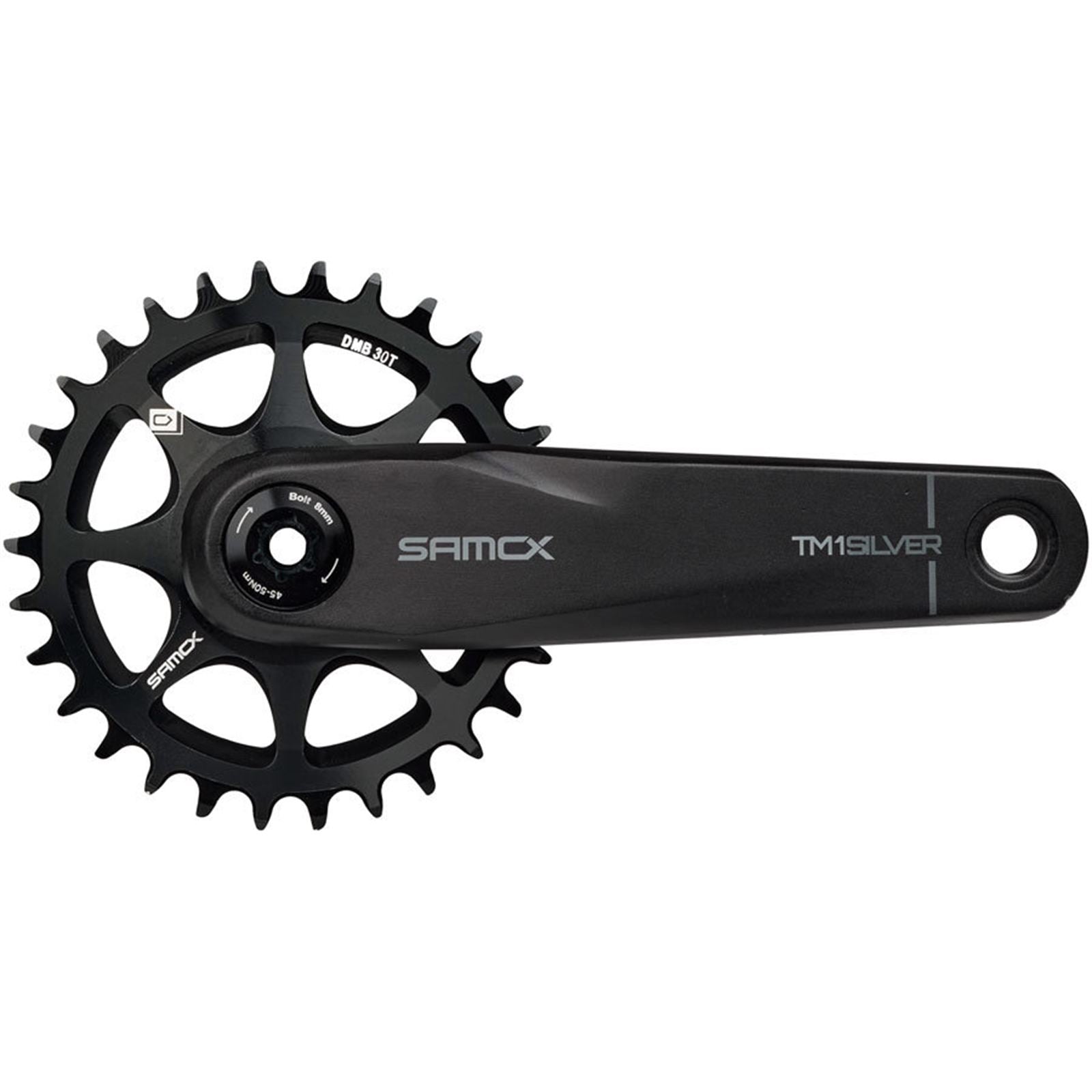 Samox Silver TM-1 Crankset - 165mm, Black [MPN: CK1590]_1910787