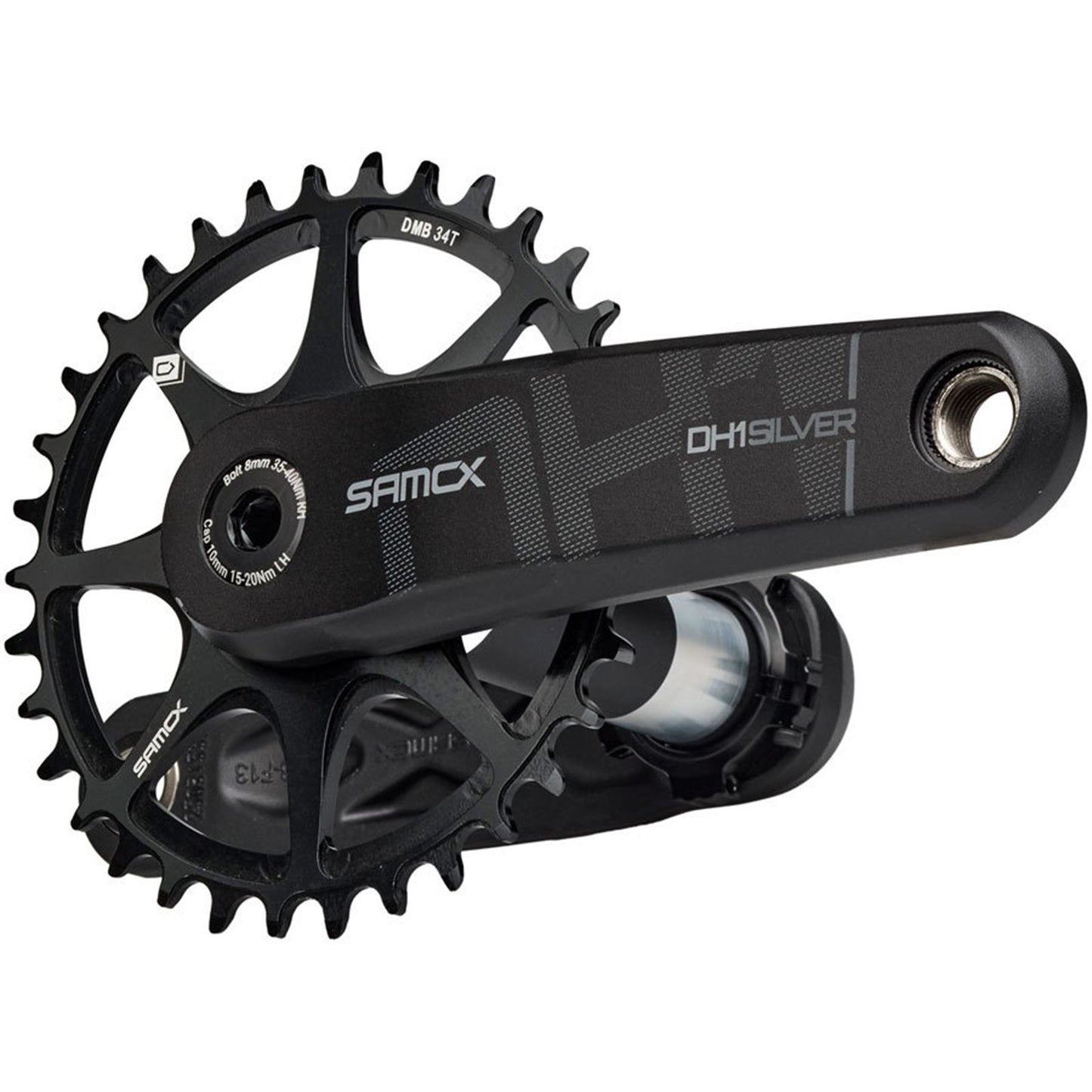 Samox Silver DH-1 Crankset - 160mm, Black [MPN: CK1592]_1910744