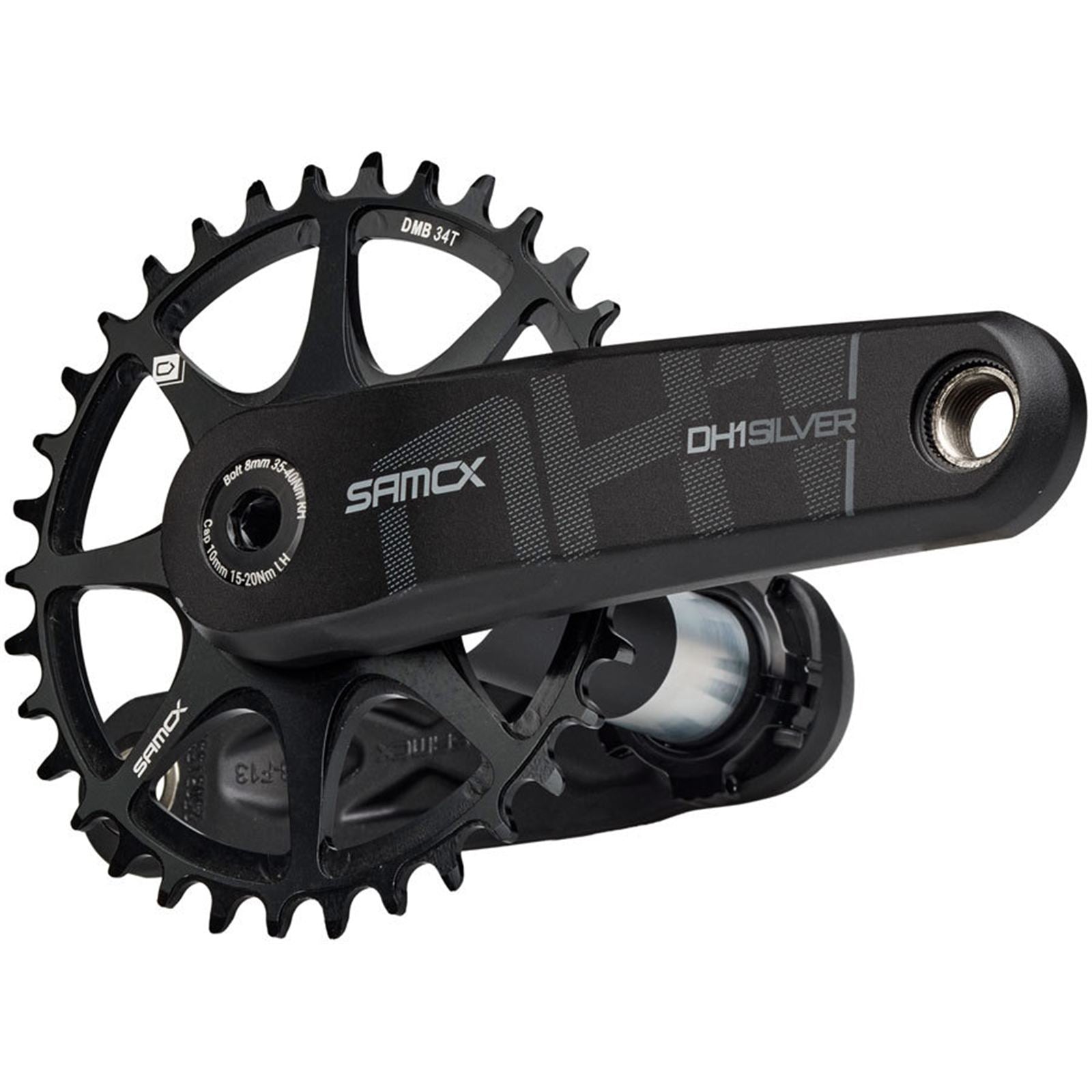 Samox Silver DH-1 Crankset - 160mm, Black [MPN: CK1592]_1910744