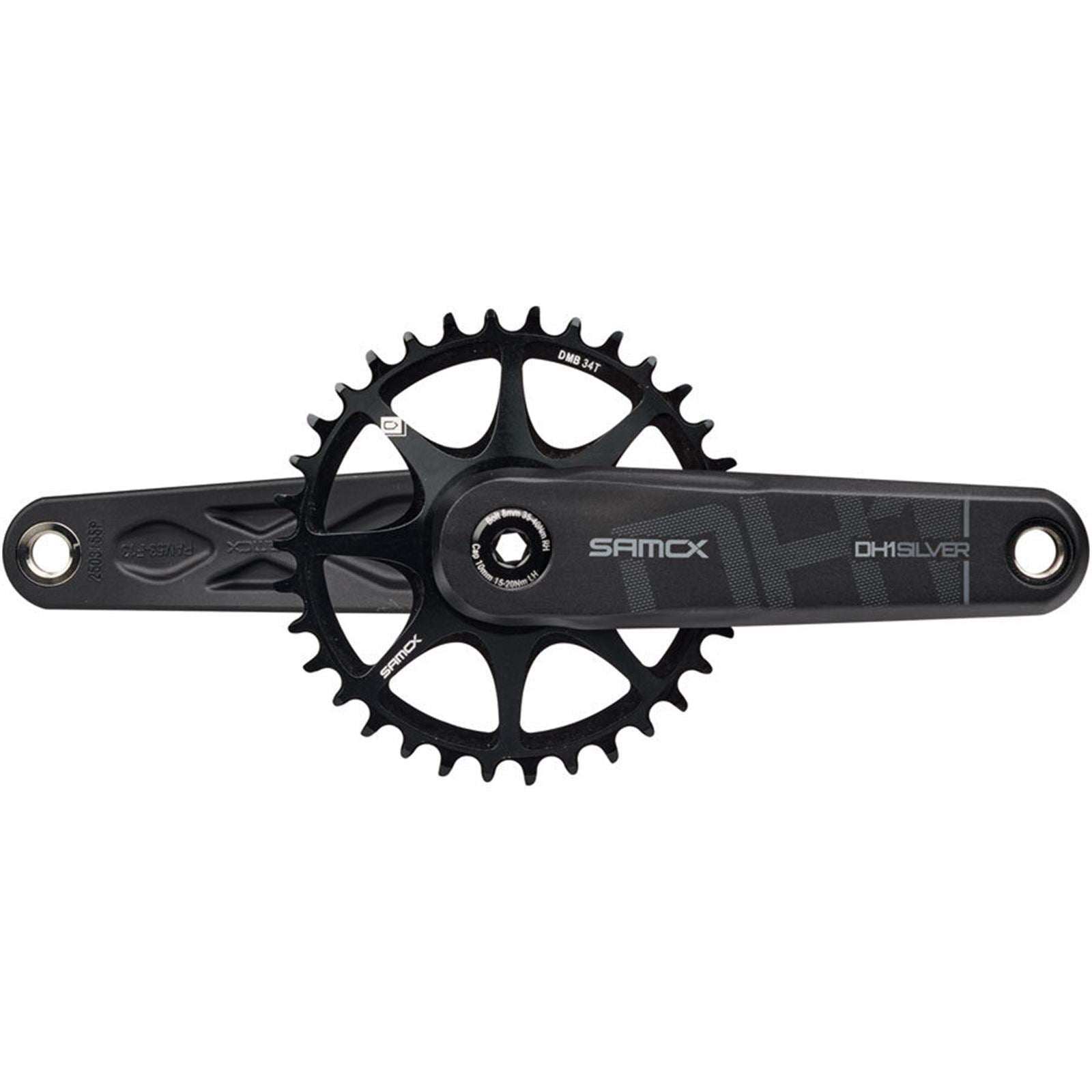 Samox Silver DH-1 Crankset - 160mm, Black [MPN: CK1592]_1910746