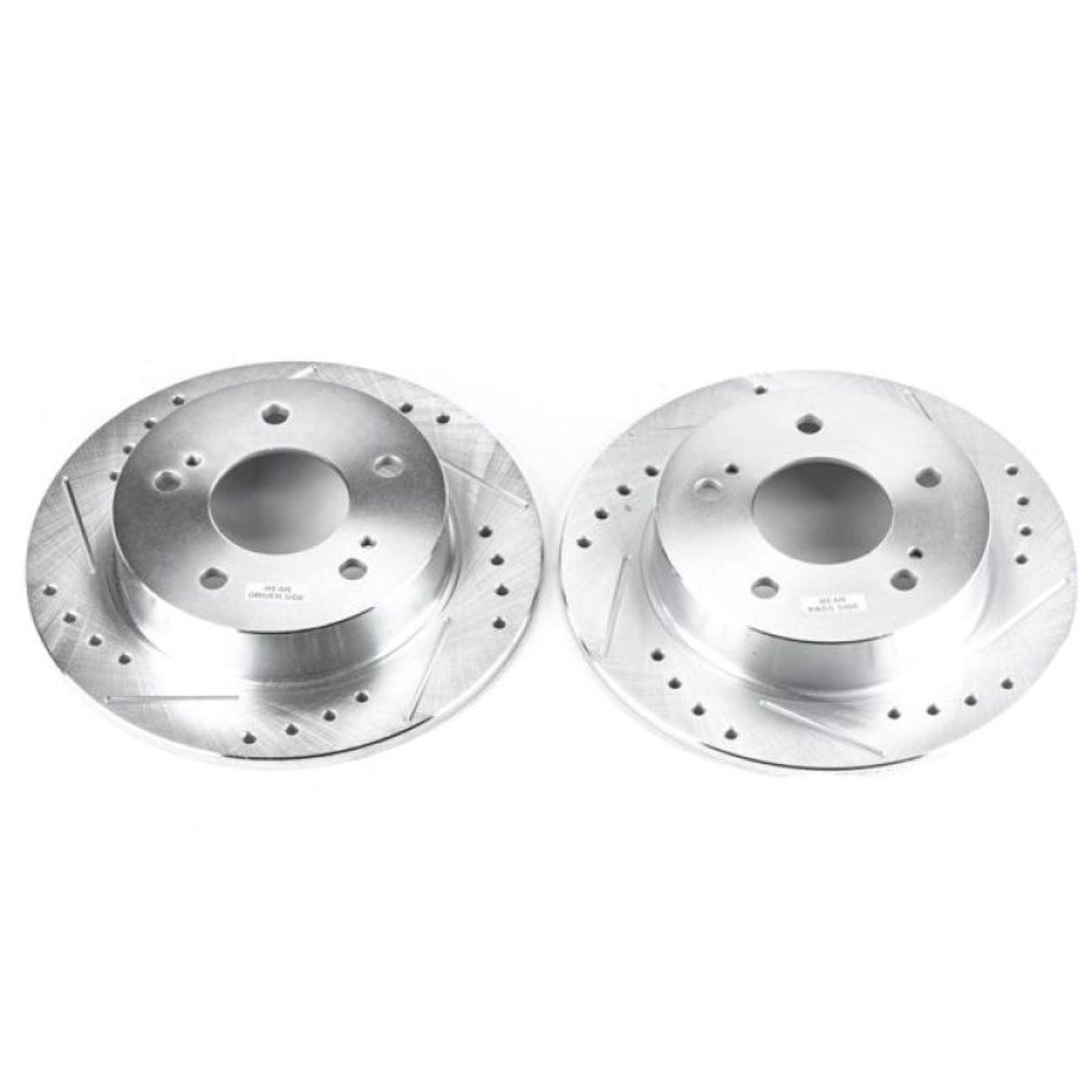 Powerstop Rear Evolution Drilled & Slotted Rotors - Pair for 94-98 Nissan 240SX [MPN: psbJBR755XPR]_1861059