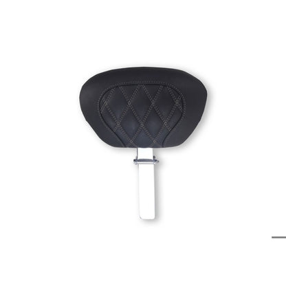 Mustang Motorcycle Products Harley FL Touring Rd King Special, Double Diamond Driver Backrest - Black_1862150