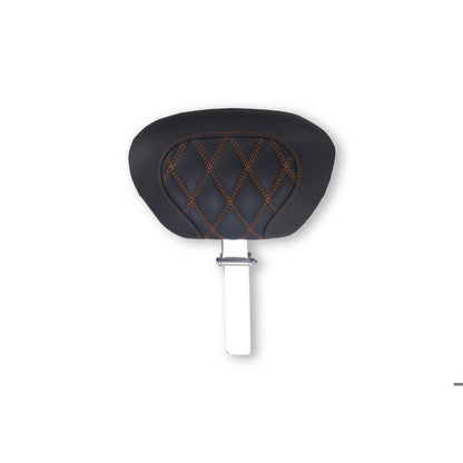 Mustang Motorcycle Products Harley FL Touring Rd King Special, Double Diamond Driver Backrest - Black_1862201