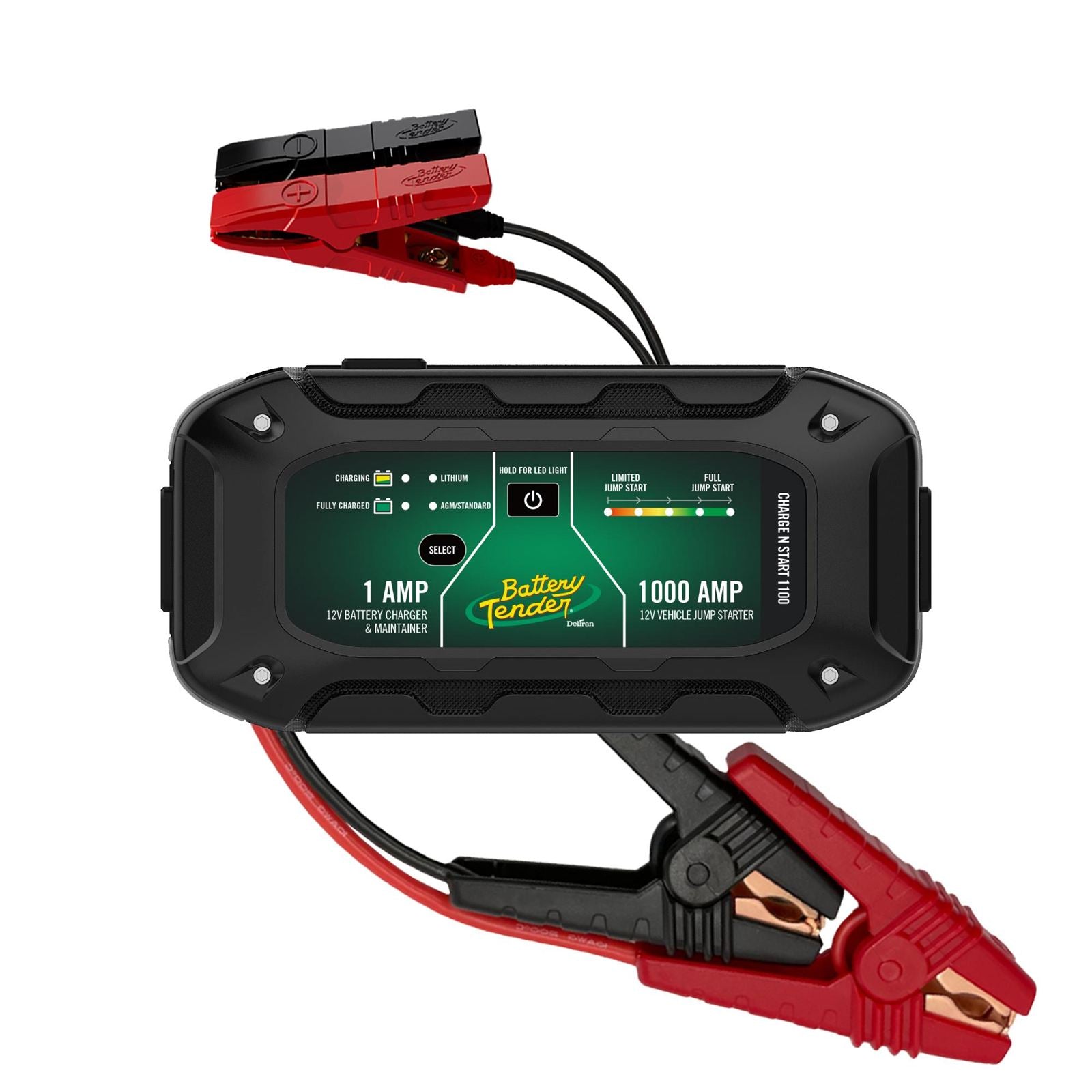 Battery Tender Charge N Start 1100 1A Battery Charger & 1000A Jump Starter [MPN: btn030-7010-WH]_1981990