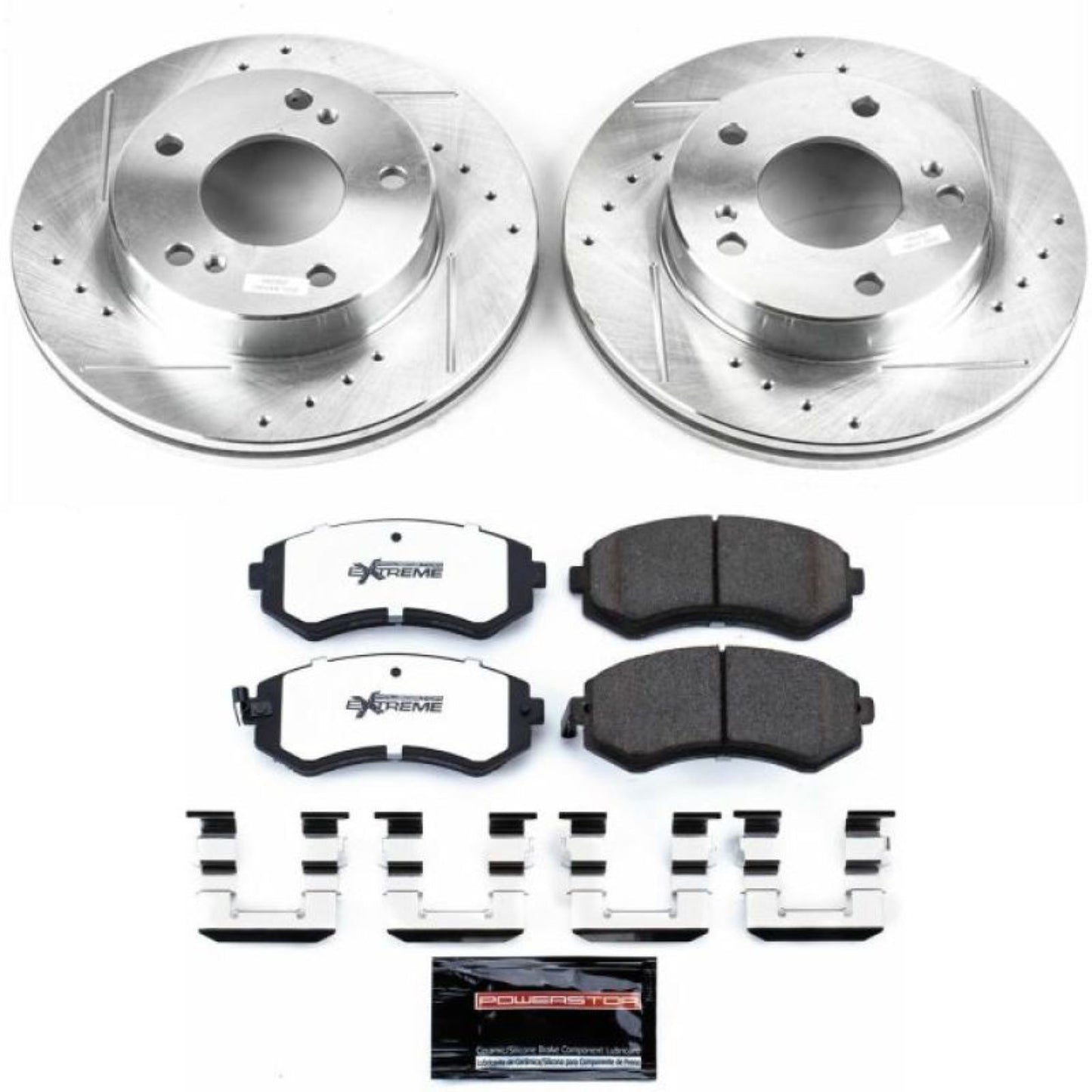 Powerstop Front Z26 Street Warrior Brake Kit for 94-96 Nissan 240SX [MPN: psbK754-26]_1865416
