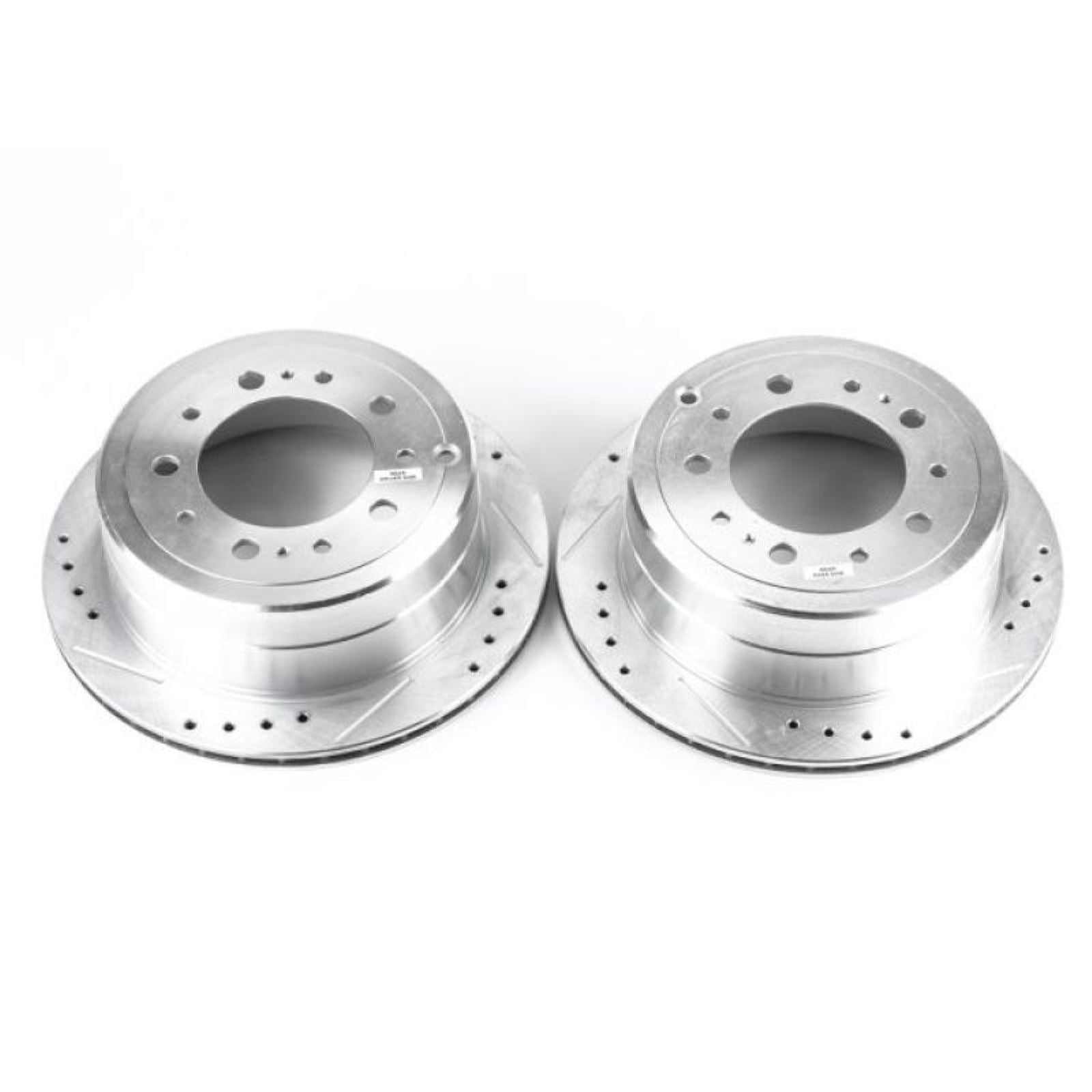 Powerstop Rear Evolution Drilled & Slotted Rotors - Pair for 98-07 Lexus LX470 [MPN: psbJBR736XPR]_1866407