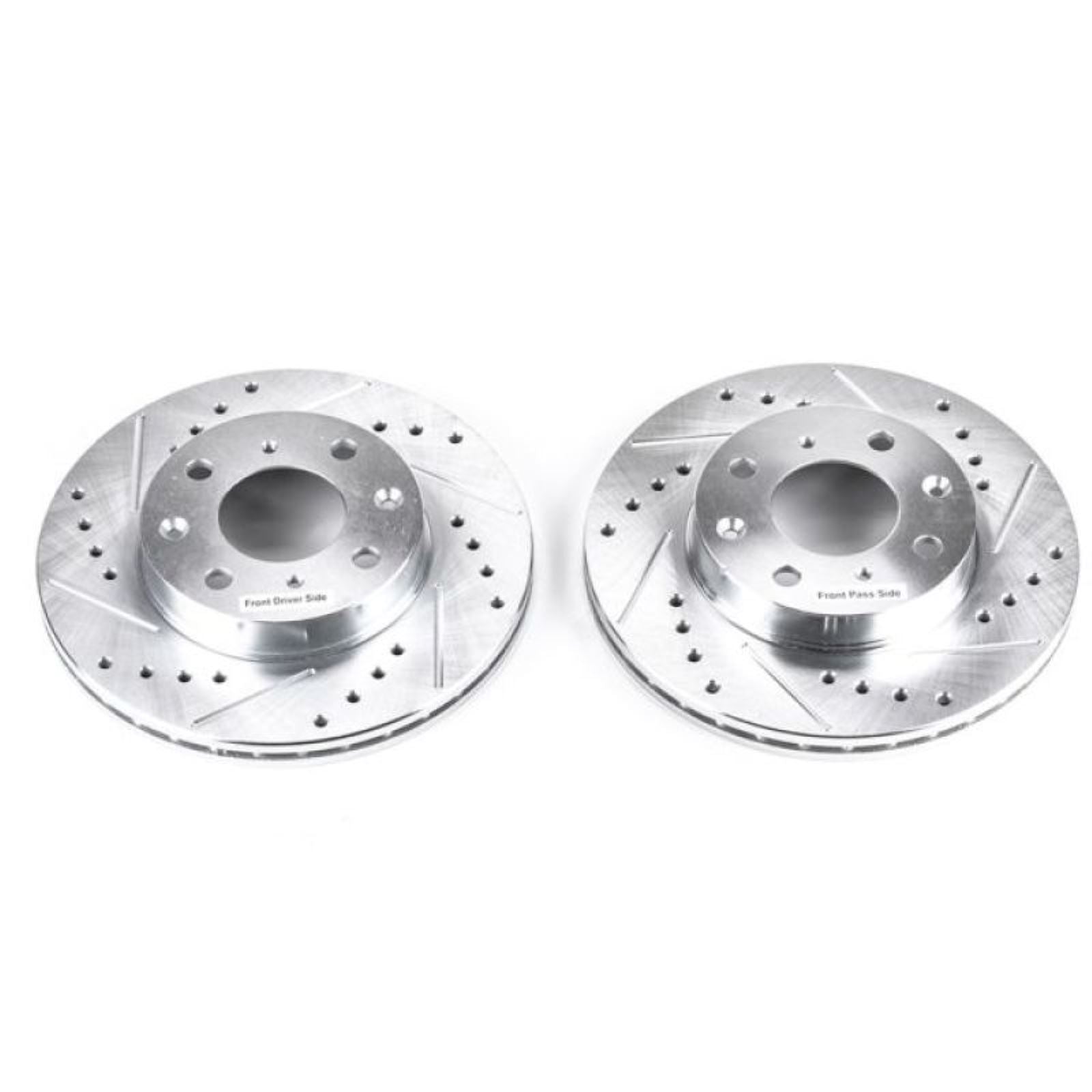 Powerstop Front Evolution Drilled & Slotted Rotors - Pair for 88-91 Honda Civic [MPN: psbJBR304XPR]_1867027