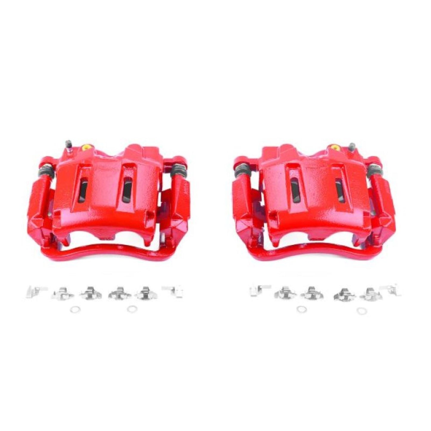 Powerstop Front Red Calipers w/Brackets - Pair for 05-12 Ford F-250 Super Duty [MPN: psbS5022]_1868906