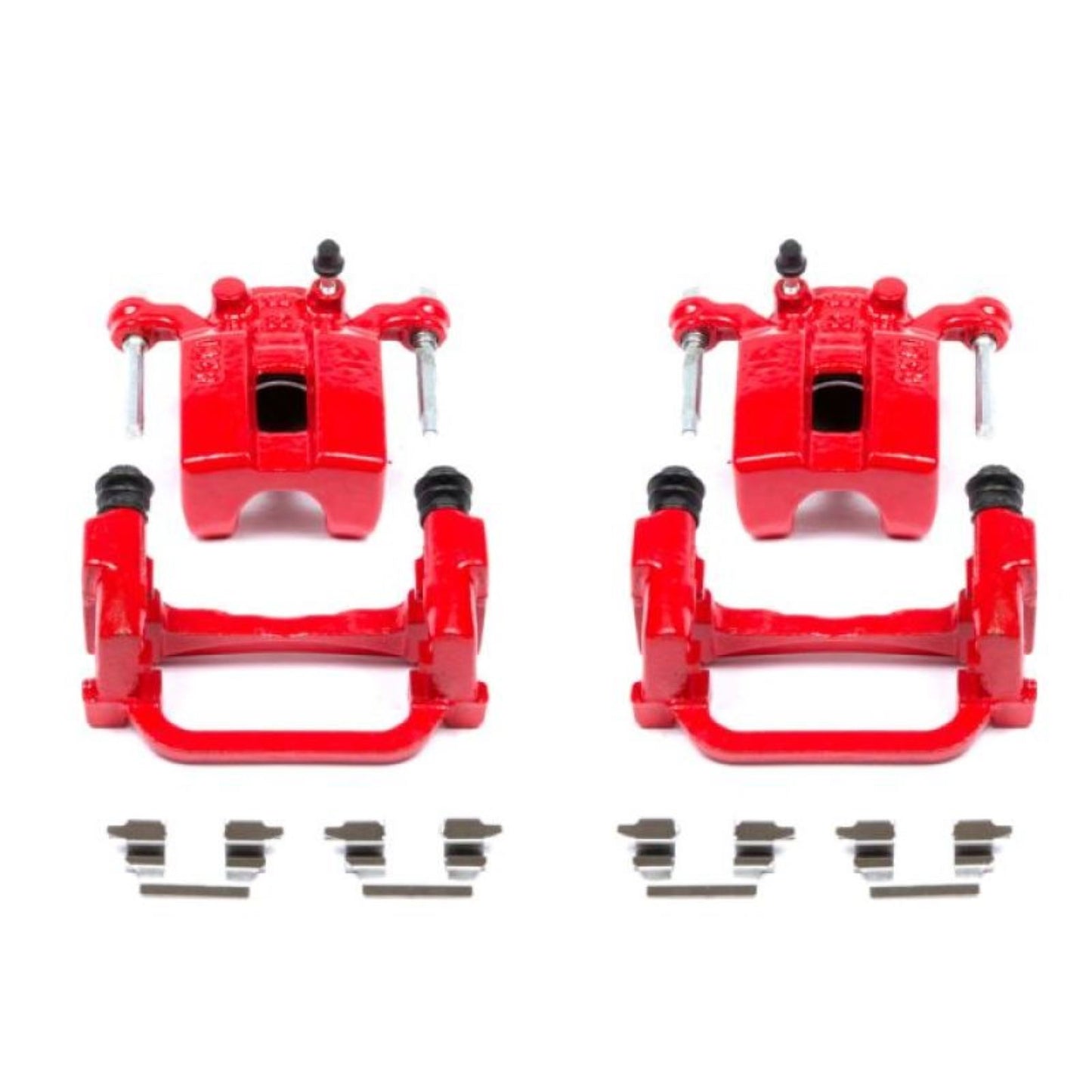 Powerstop Rear Red Calipers w/Brackets - Pair for 05-08 Infiniti G35 [MPN: psbS2792A]_1871495