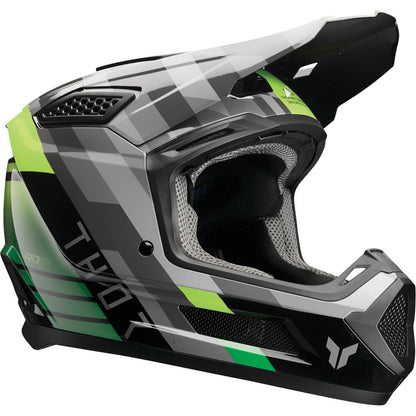 Thor Fleet Helmet - Camber - Black/Green_2102232